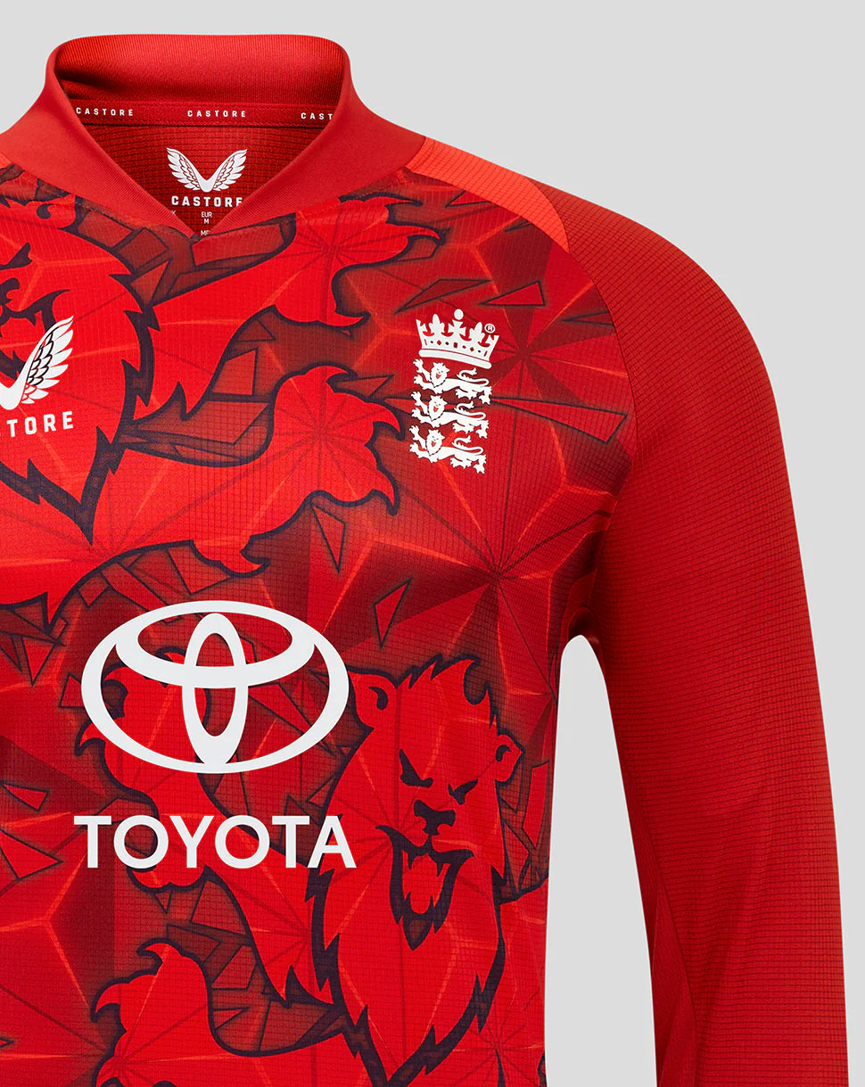England Cricket T20 Men's Pro Long Sleeve Shirt 25/26 - Image 4
