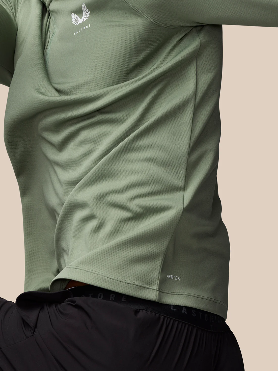 Adapt Training 1/4 Zip Top - Thyme/Mint - Image 4