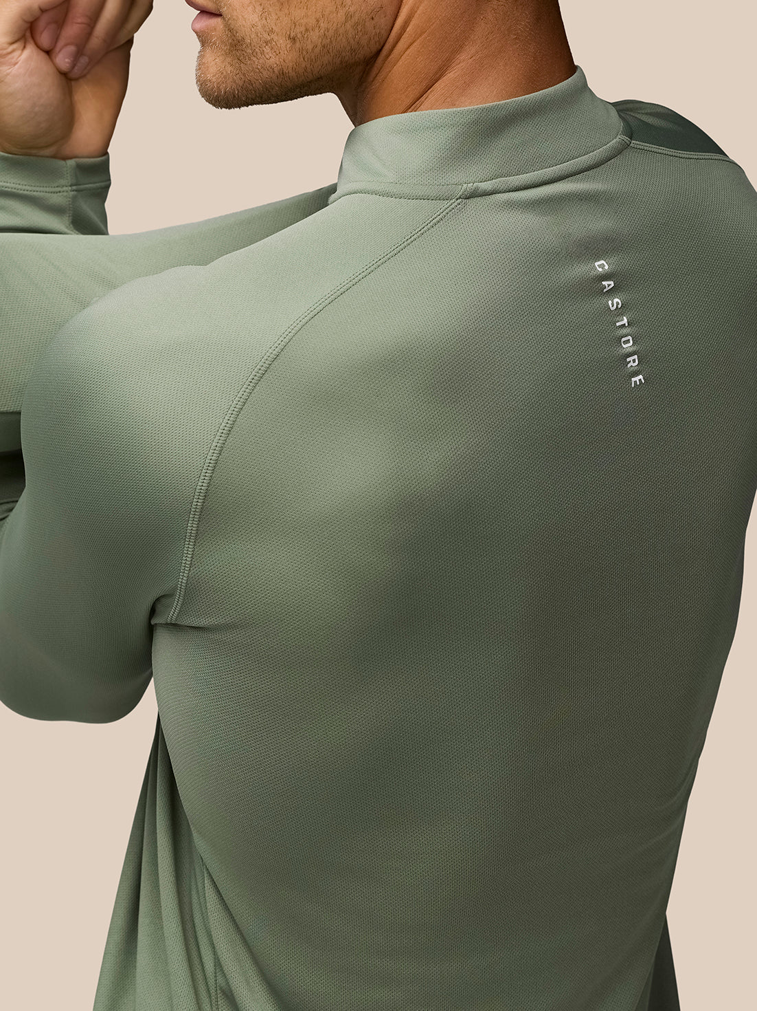 Adapt Training 1/4 Zip Top - Thyme/Mint - Image 5