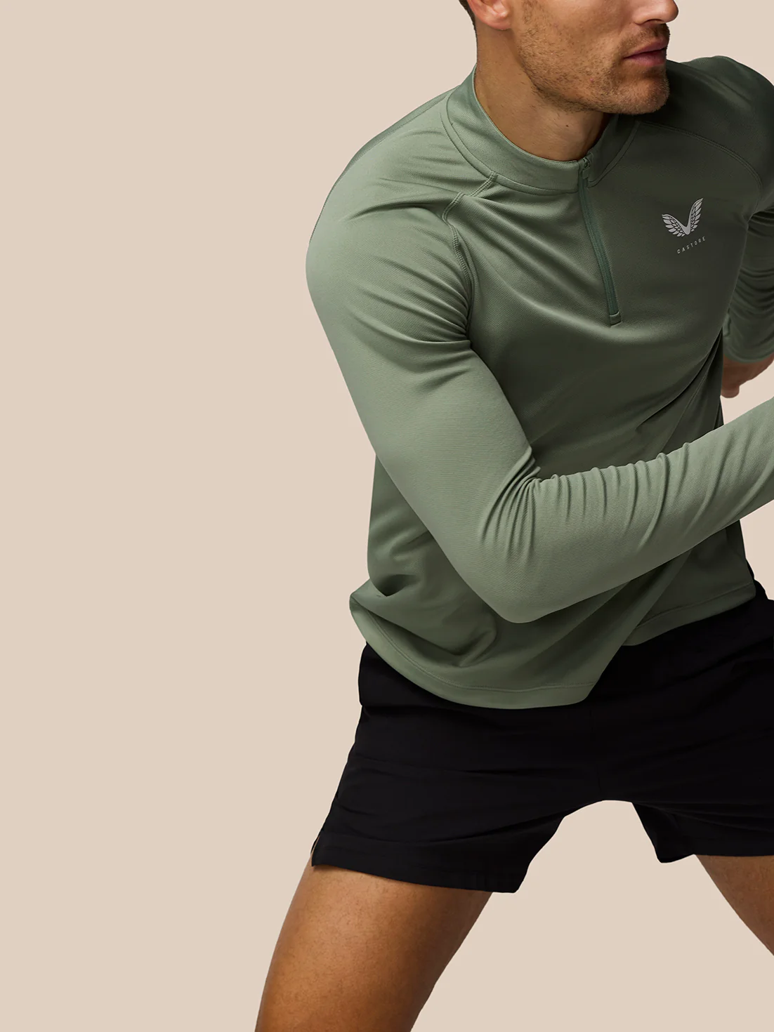 Adapt Training 1/4 Zip Top - Thyme/Mint - Image 6