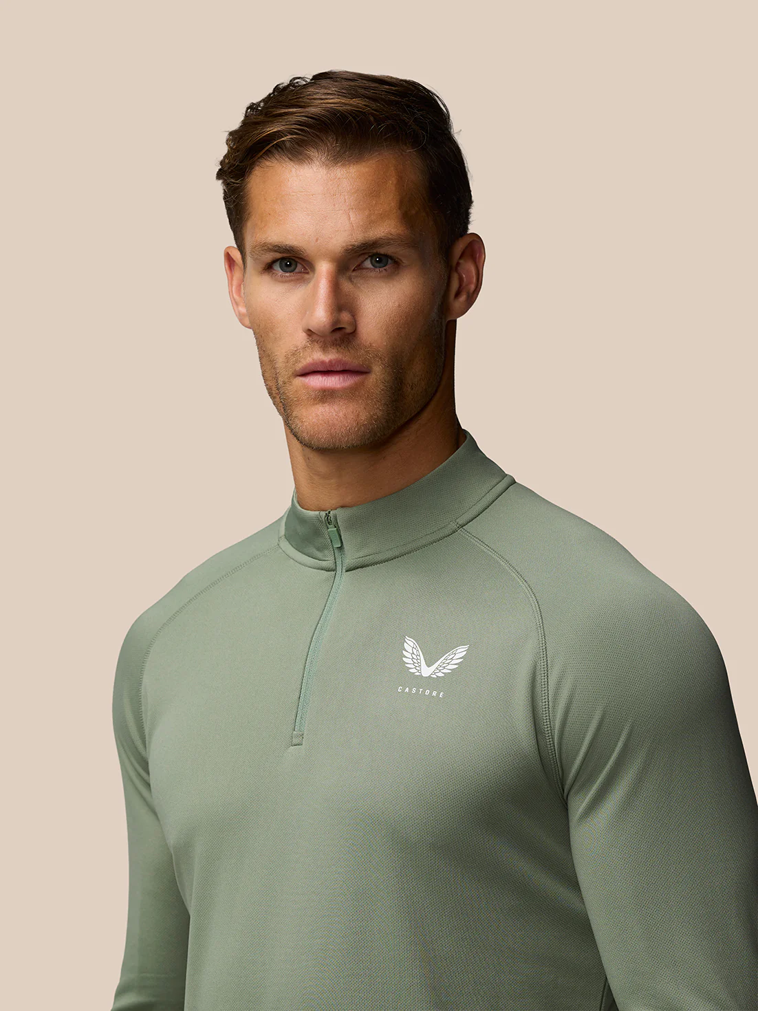 Adapt Training 1/4 Zip Top - Thyme/Mint - Image 7