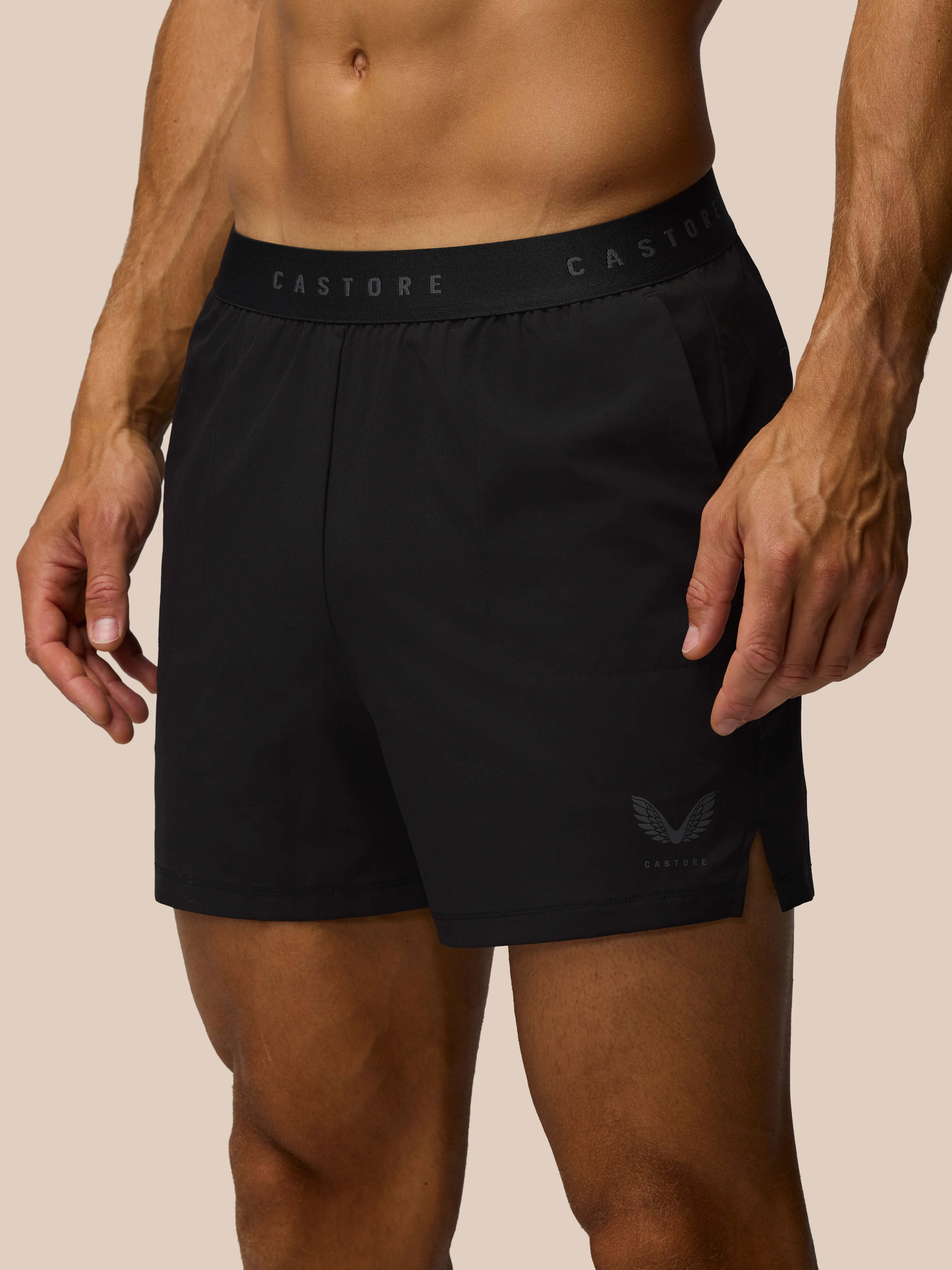 Men's Adapt Training 5 Inch Shorts - Black - Image 3