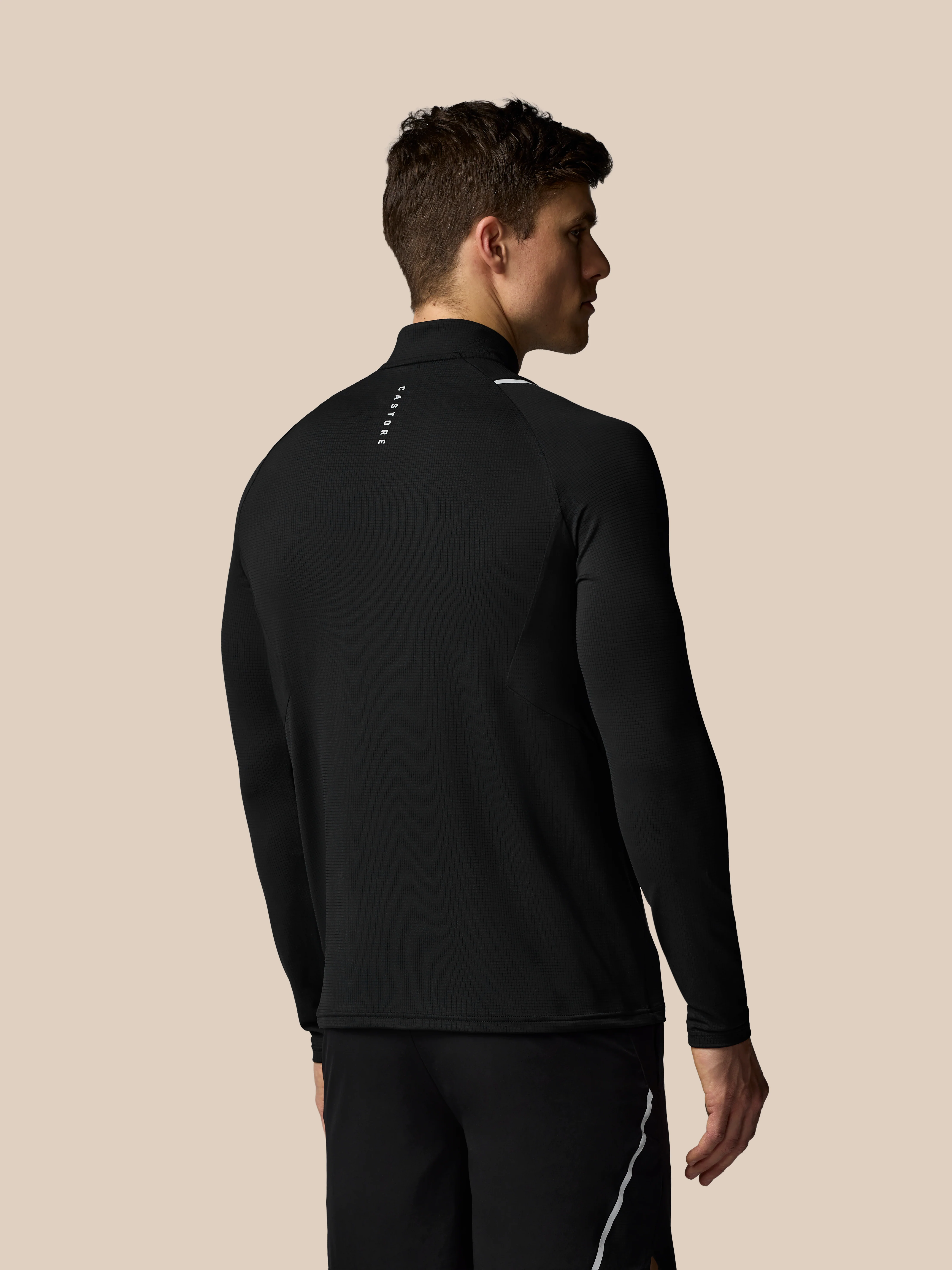 Men's Apex Training 1/4 Zip Top - Black - Image 2
