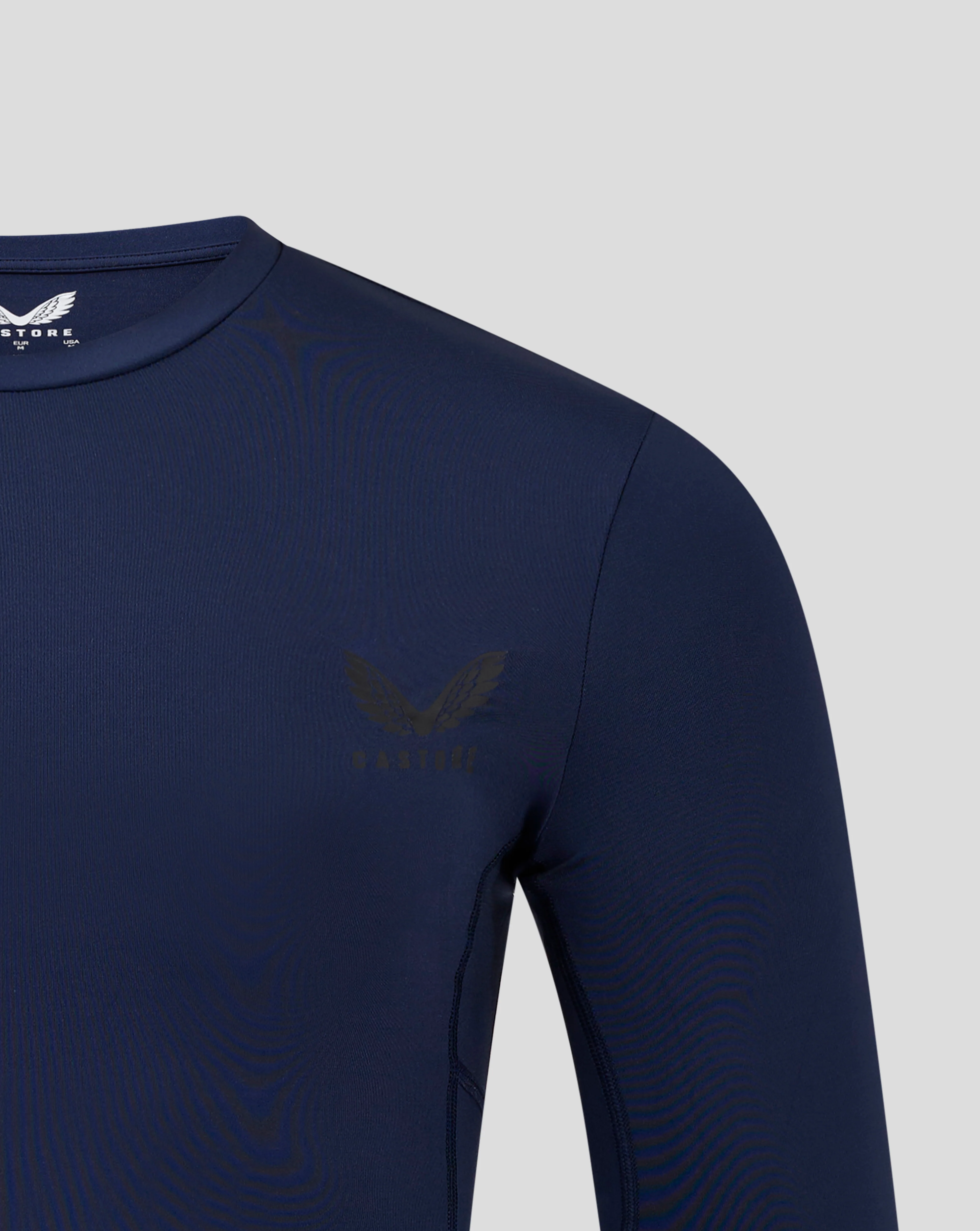 Mens Baselayer Long Sleeve Top - Peacoat - Image 3