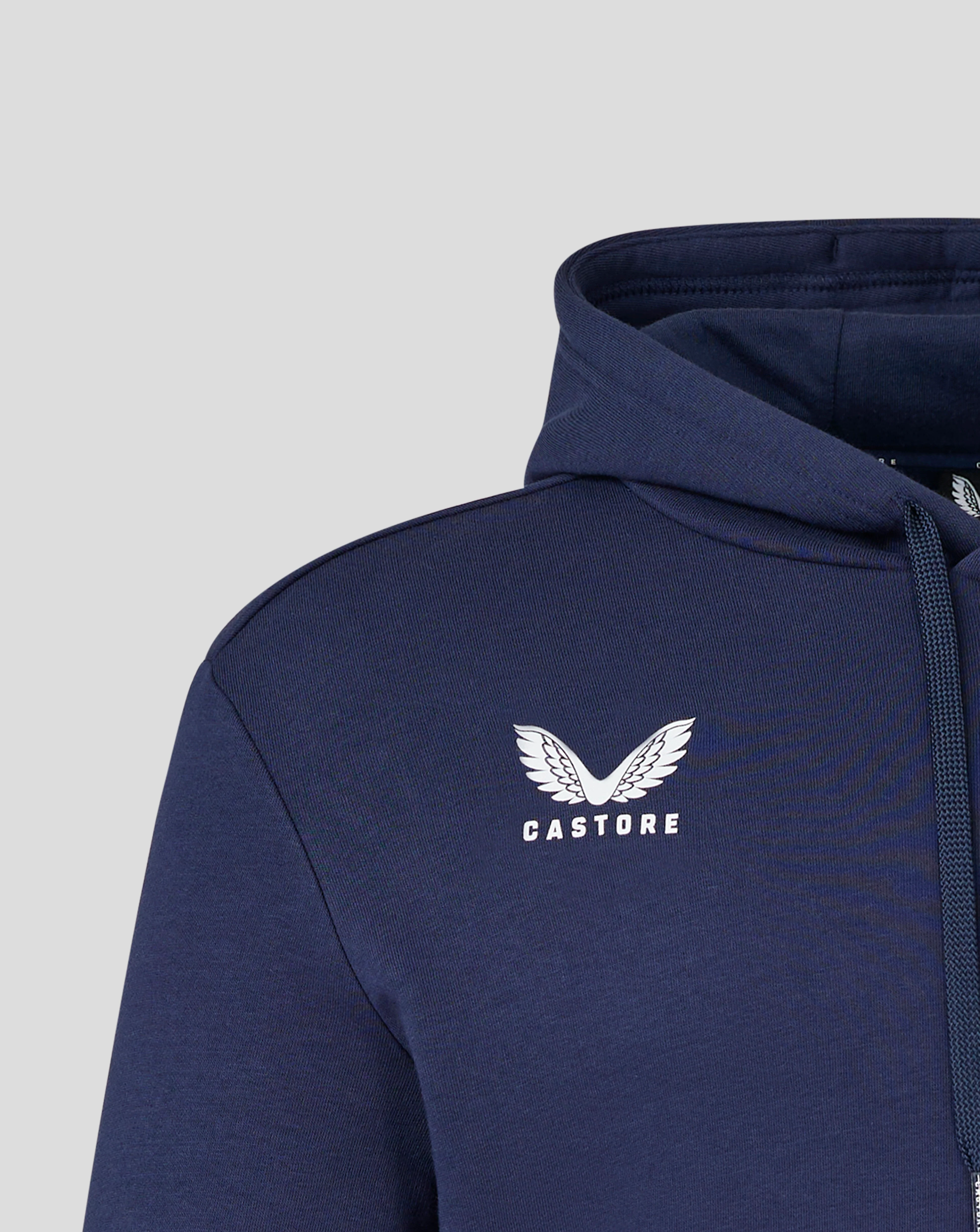 Mens Cotton Leisure Hoodie - Peacoat - Image 3