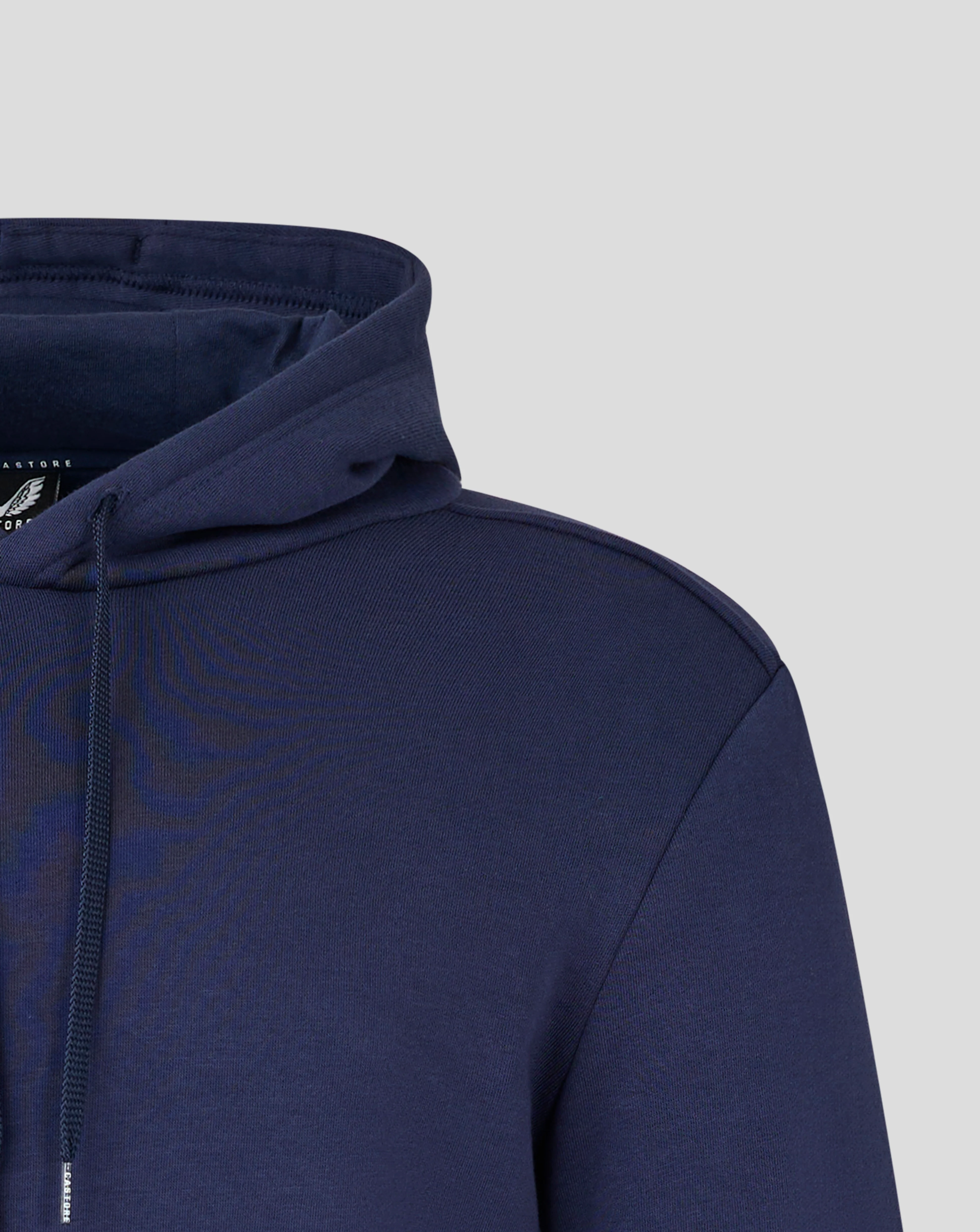 Mens Cotton Leisure Hoodie - Peacoat - Image 4