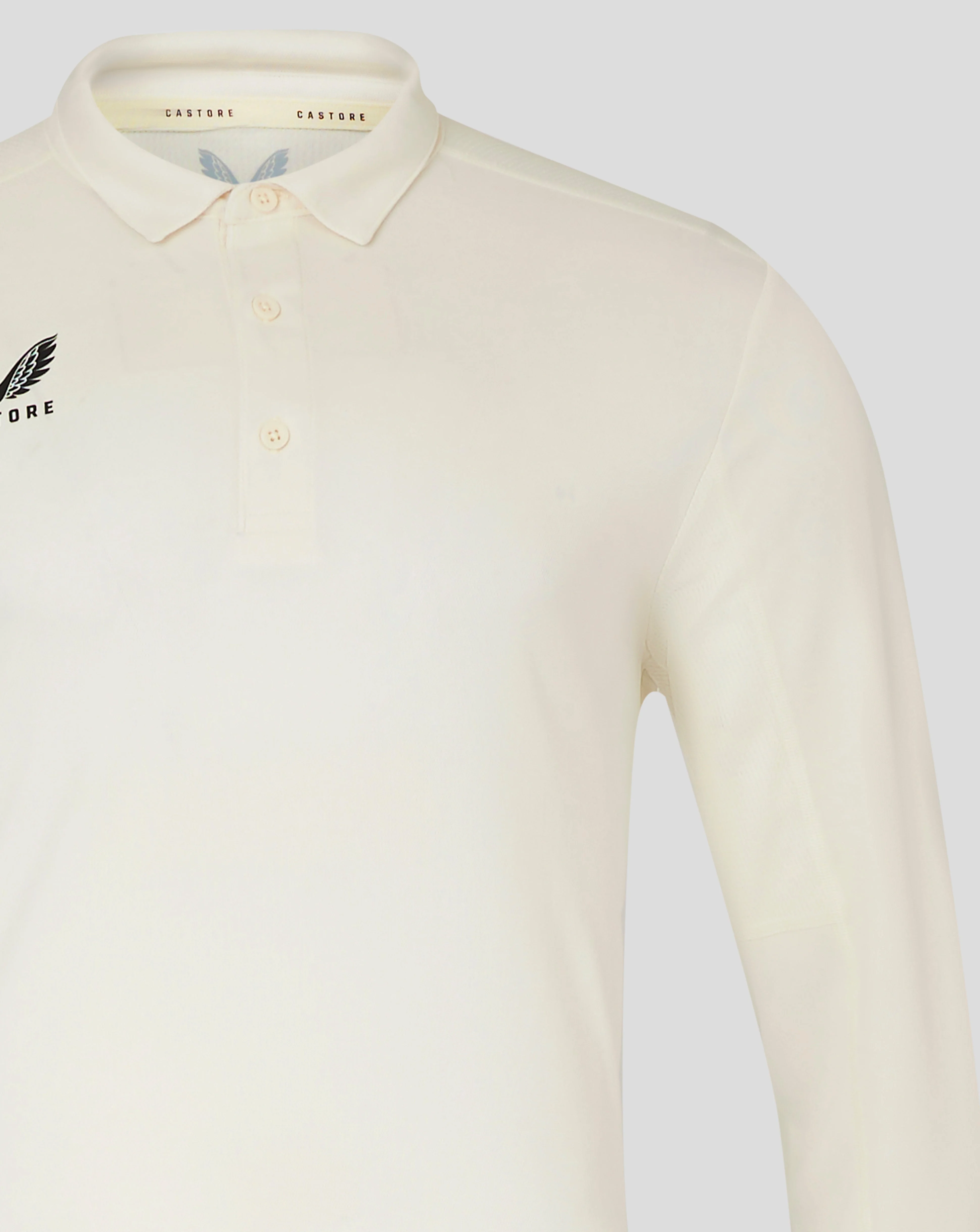 Mens Cricket Long Sleeve Shirt - Cannoli Cream - Image 5
