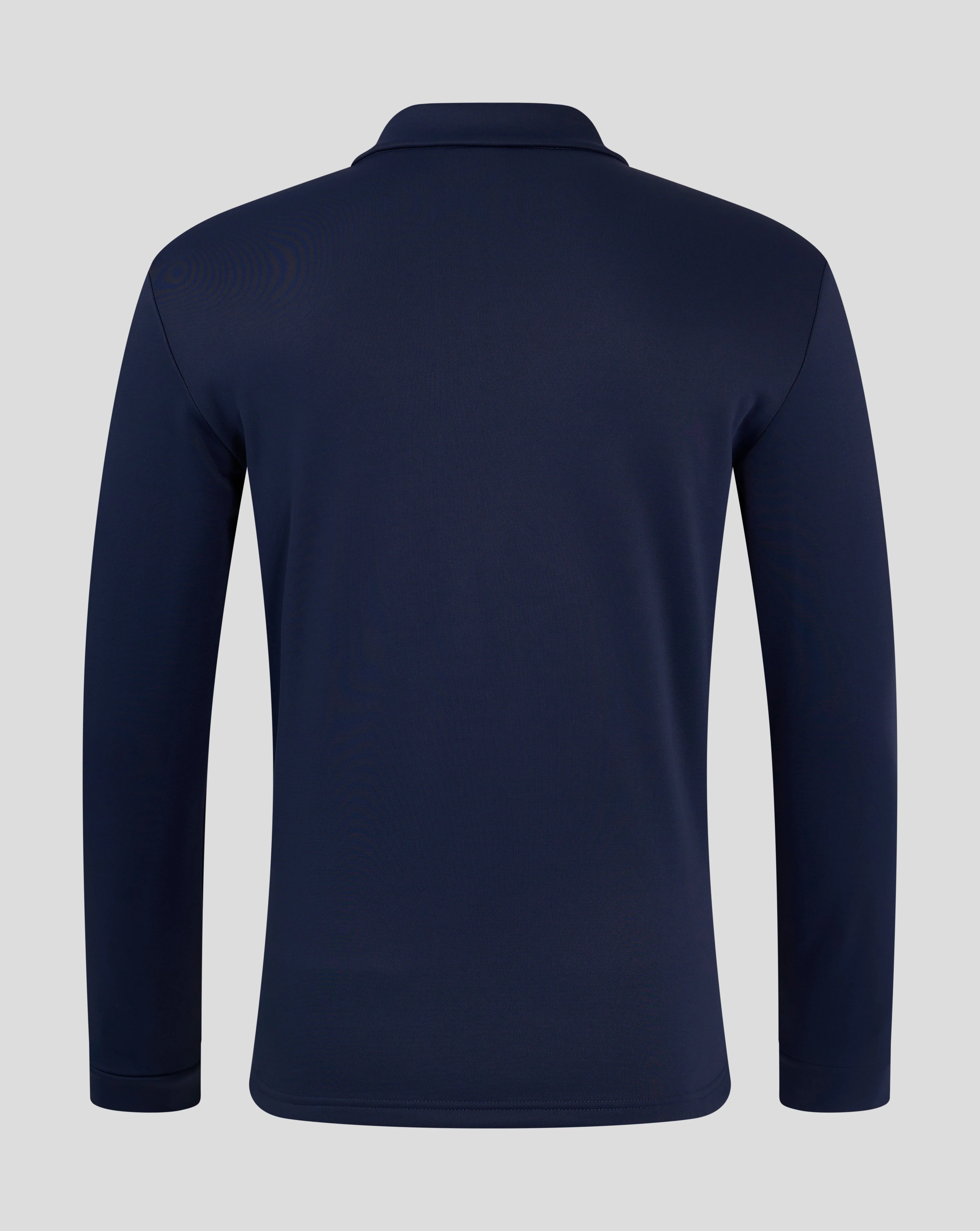 Mens Fleece Lined 1/4 Zip - Peacoat - Image 2