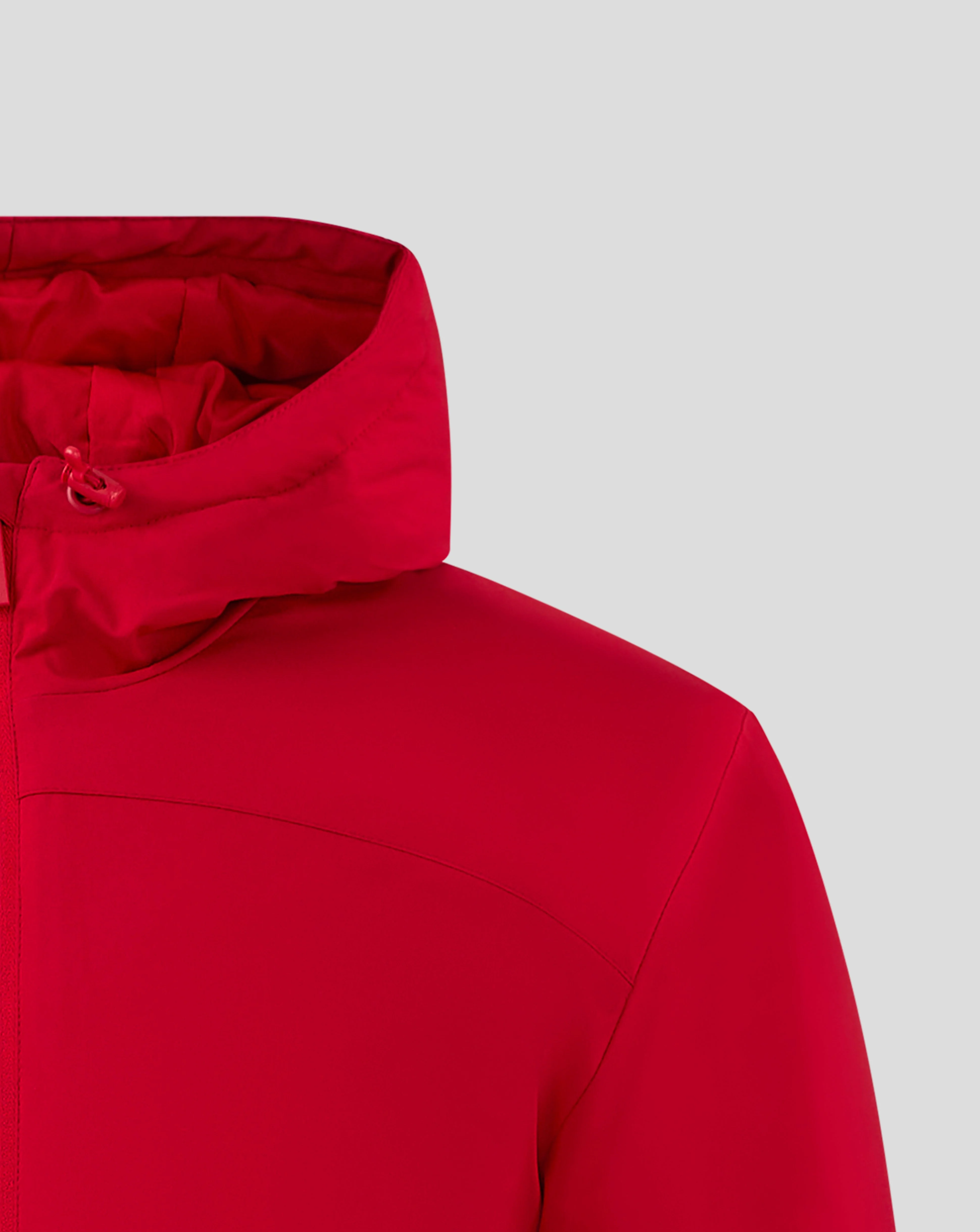 Mens Long Length Bench Jacket - True Red - Image 4