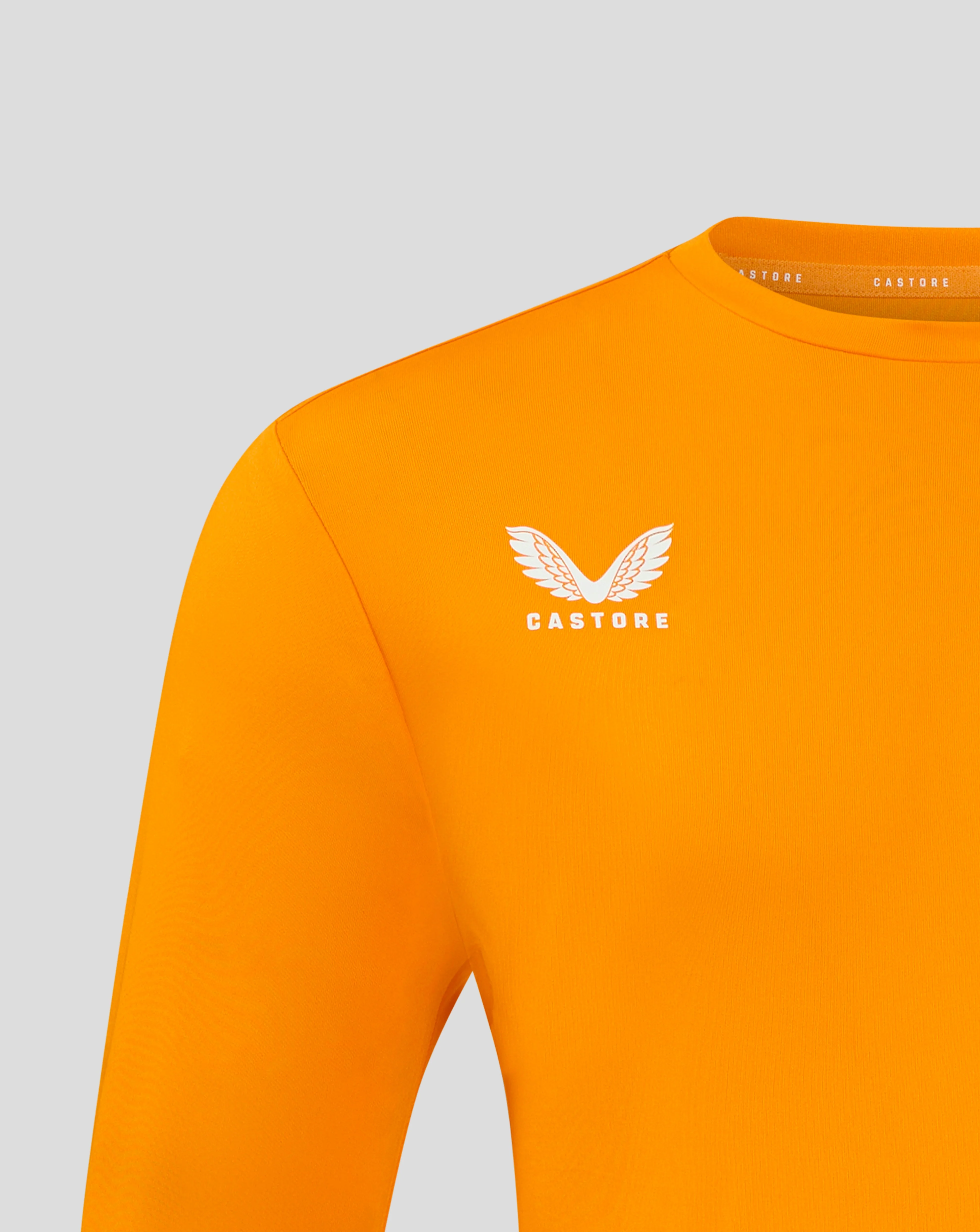 Mens Long Sleeve Performance Tee - Bright Marigold - Image 3
