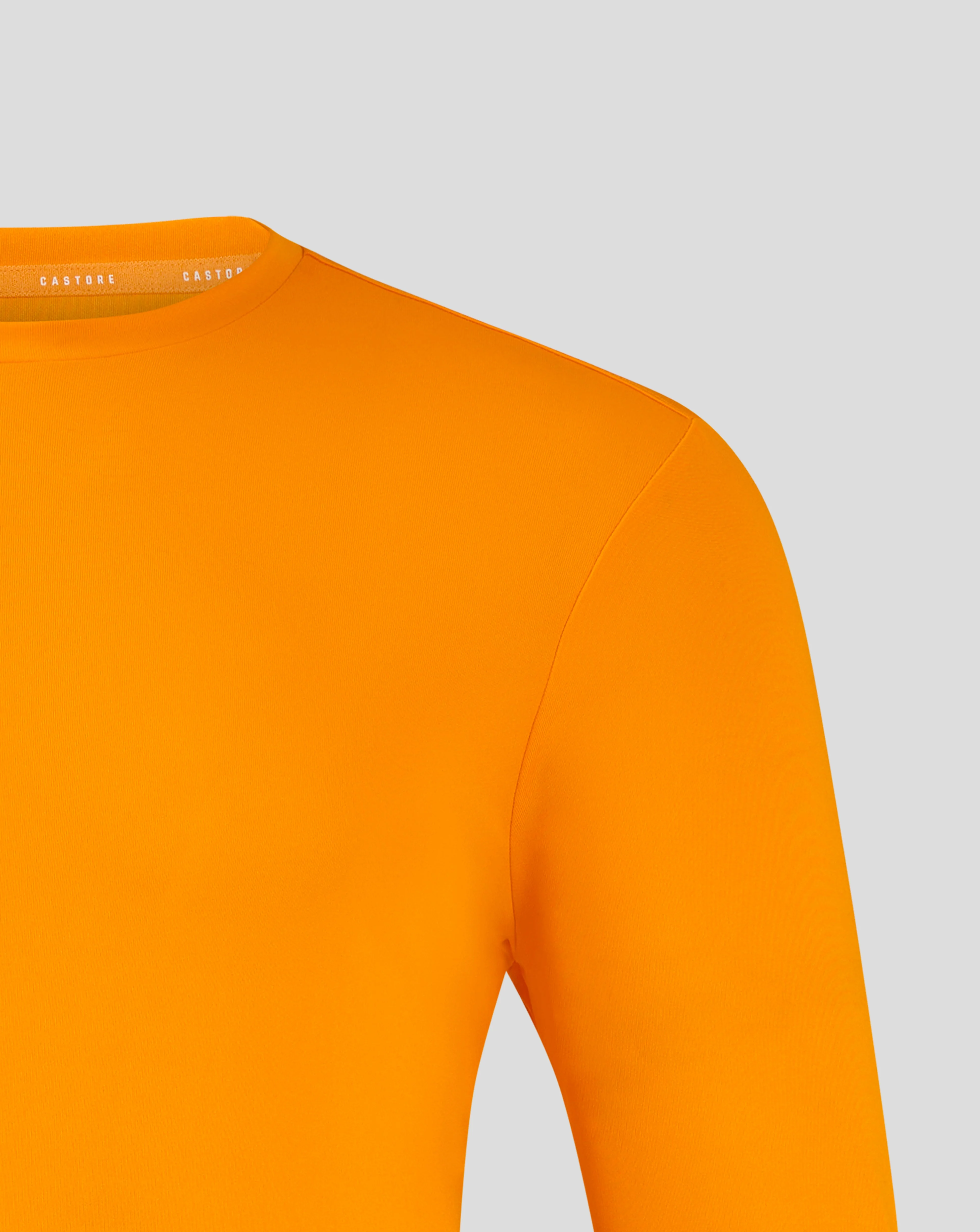 Mens Long Sleeve Performance Tee - Bright Marigold - Image 4