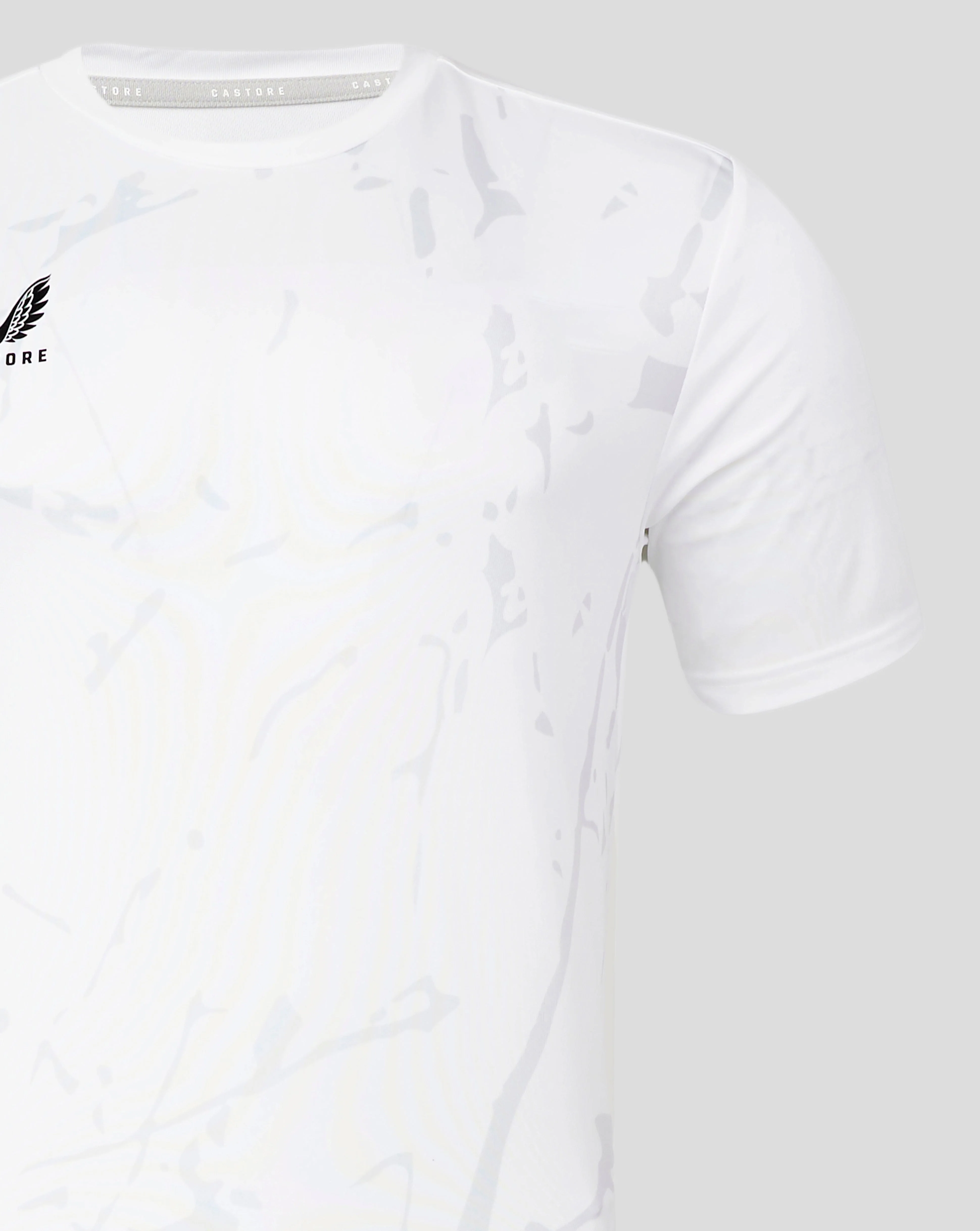 Mens Marble Performance Tee - Brilliant White - Image 4