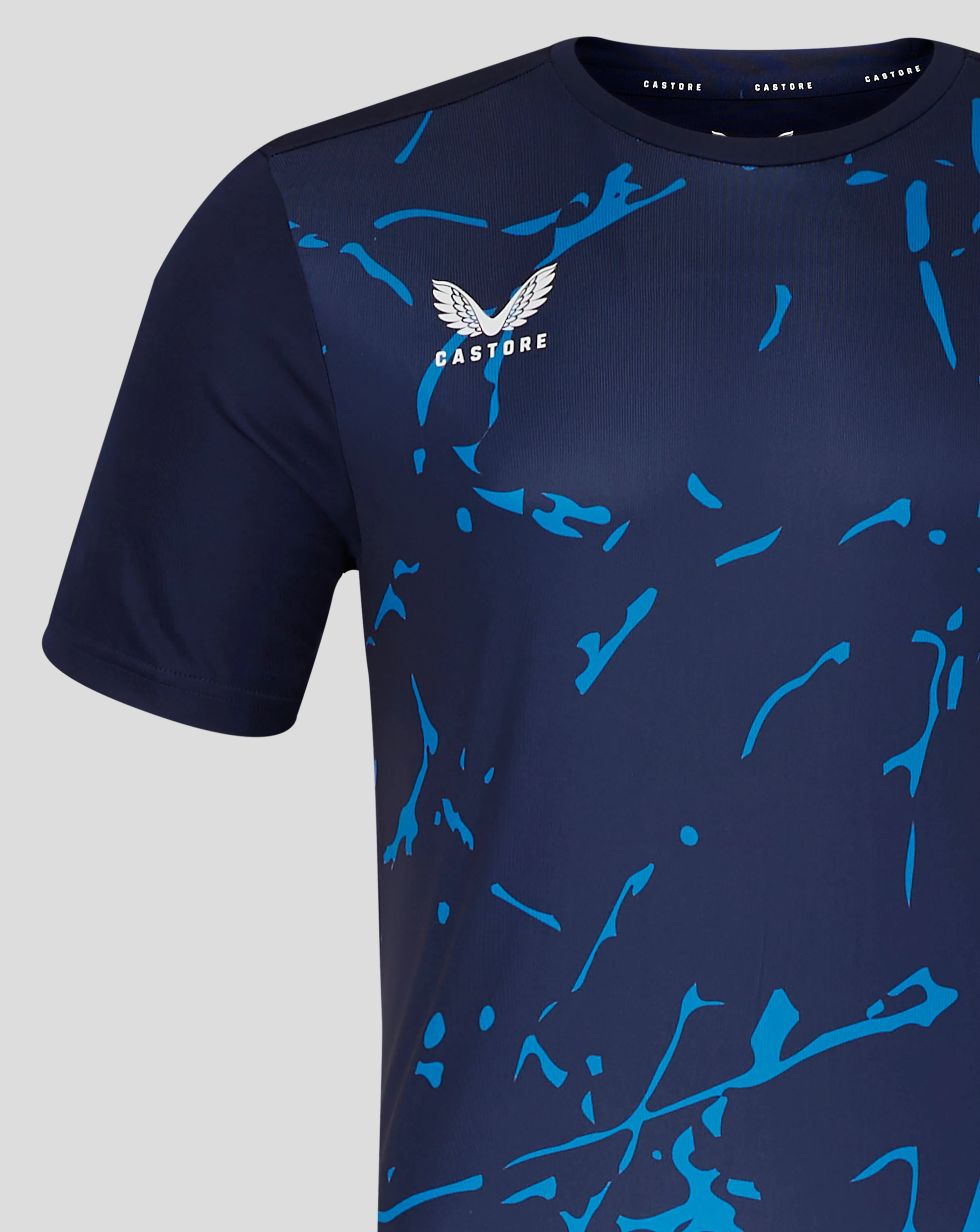 Mens Marble Performance Tee - Peacoat - Image 3