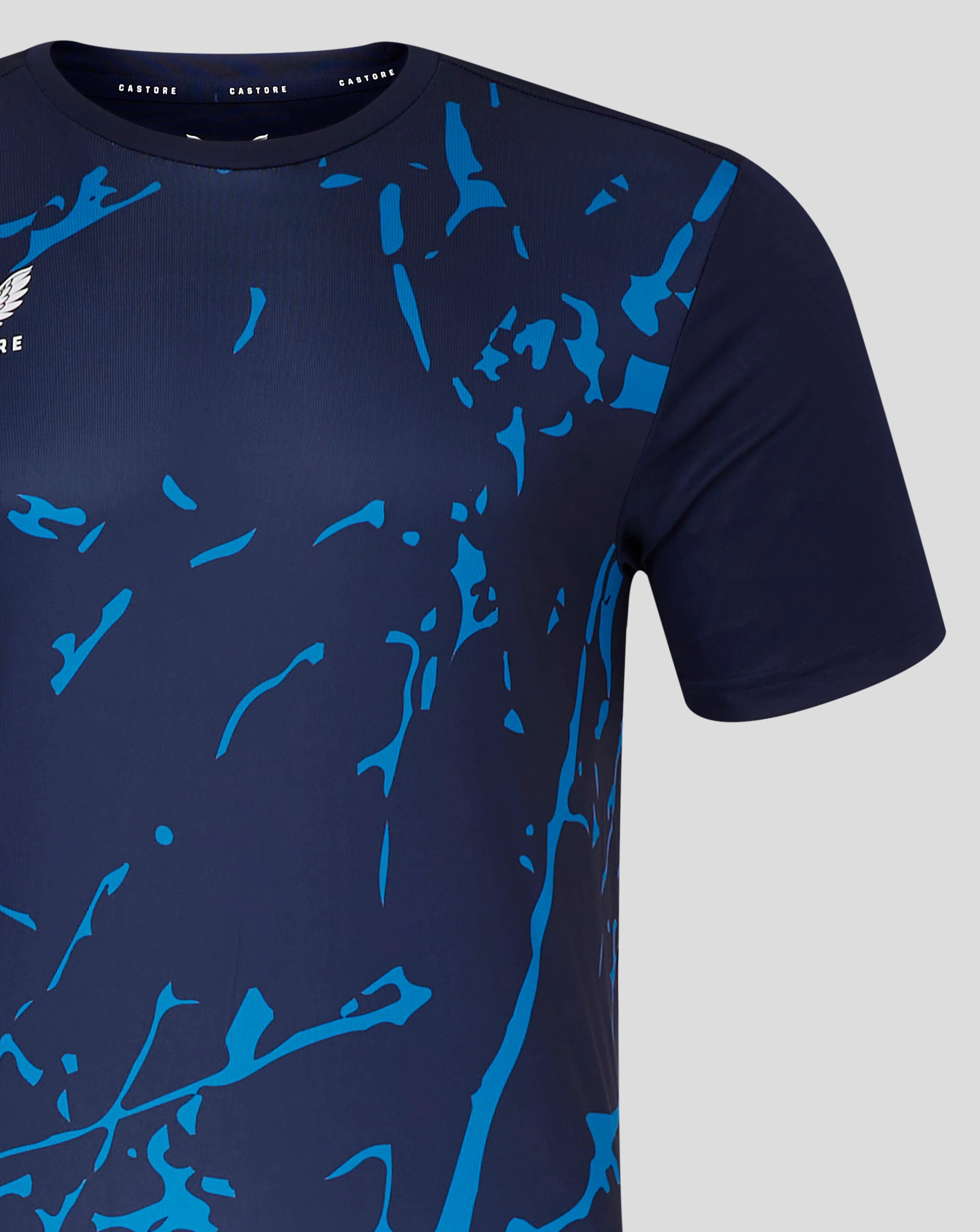 Mens Marble Performance Tee - Peacoat - Image 4