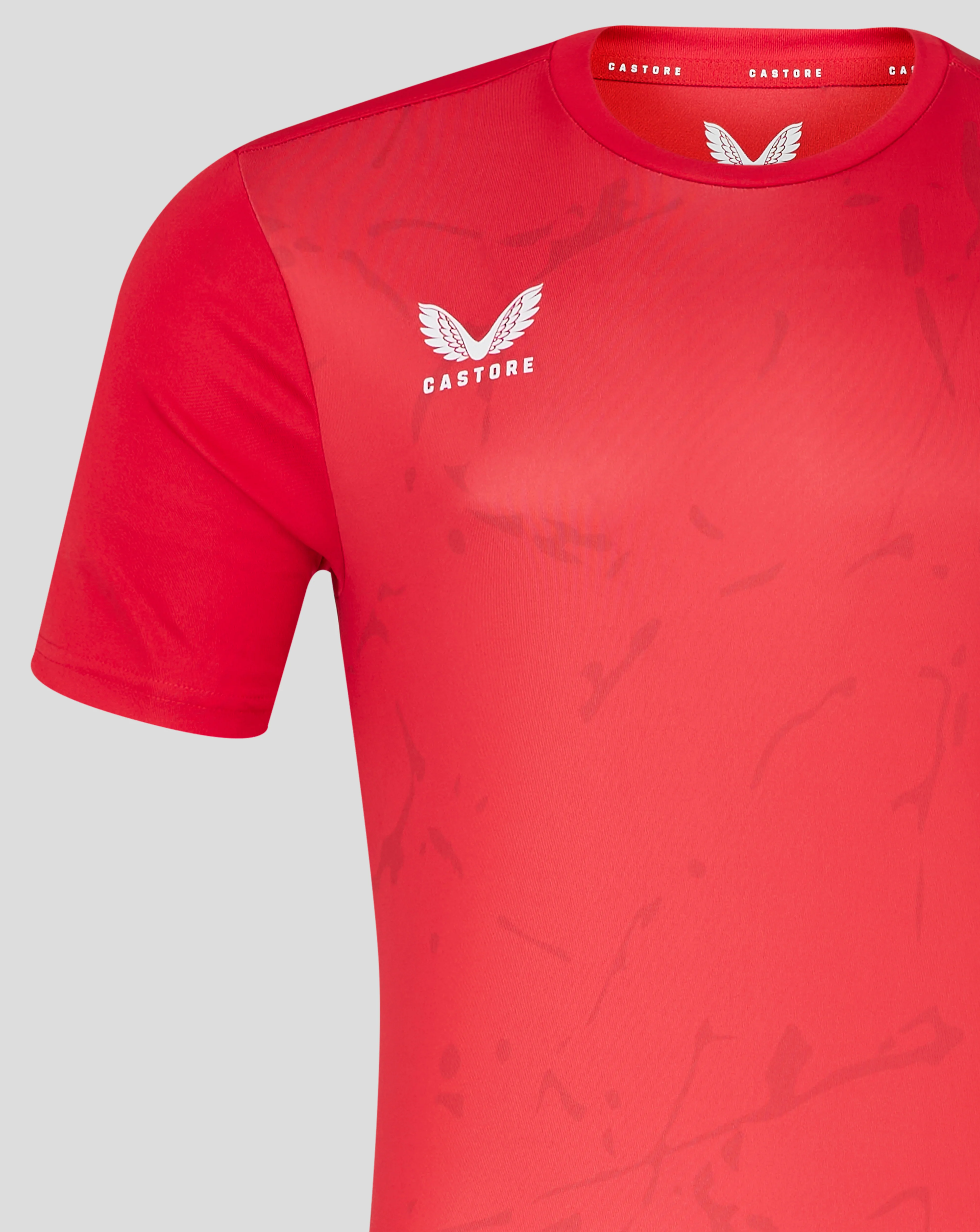Mens Marble Performance Tee - True Red - Image 3
