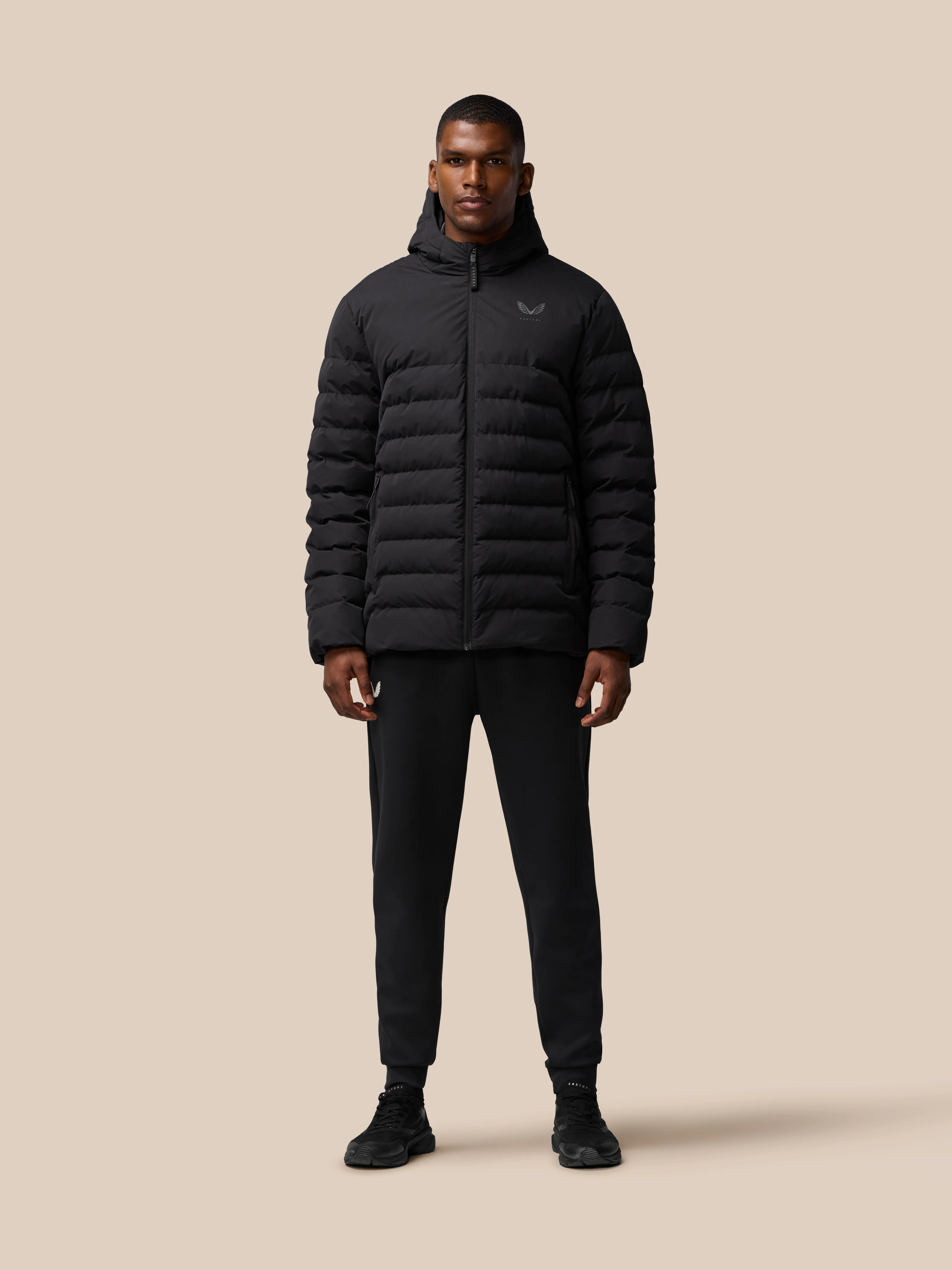 Lightweight Puffer Jacket - Black - Image 3