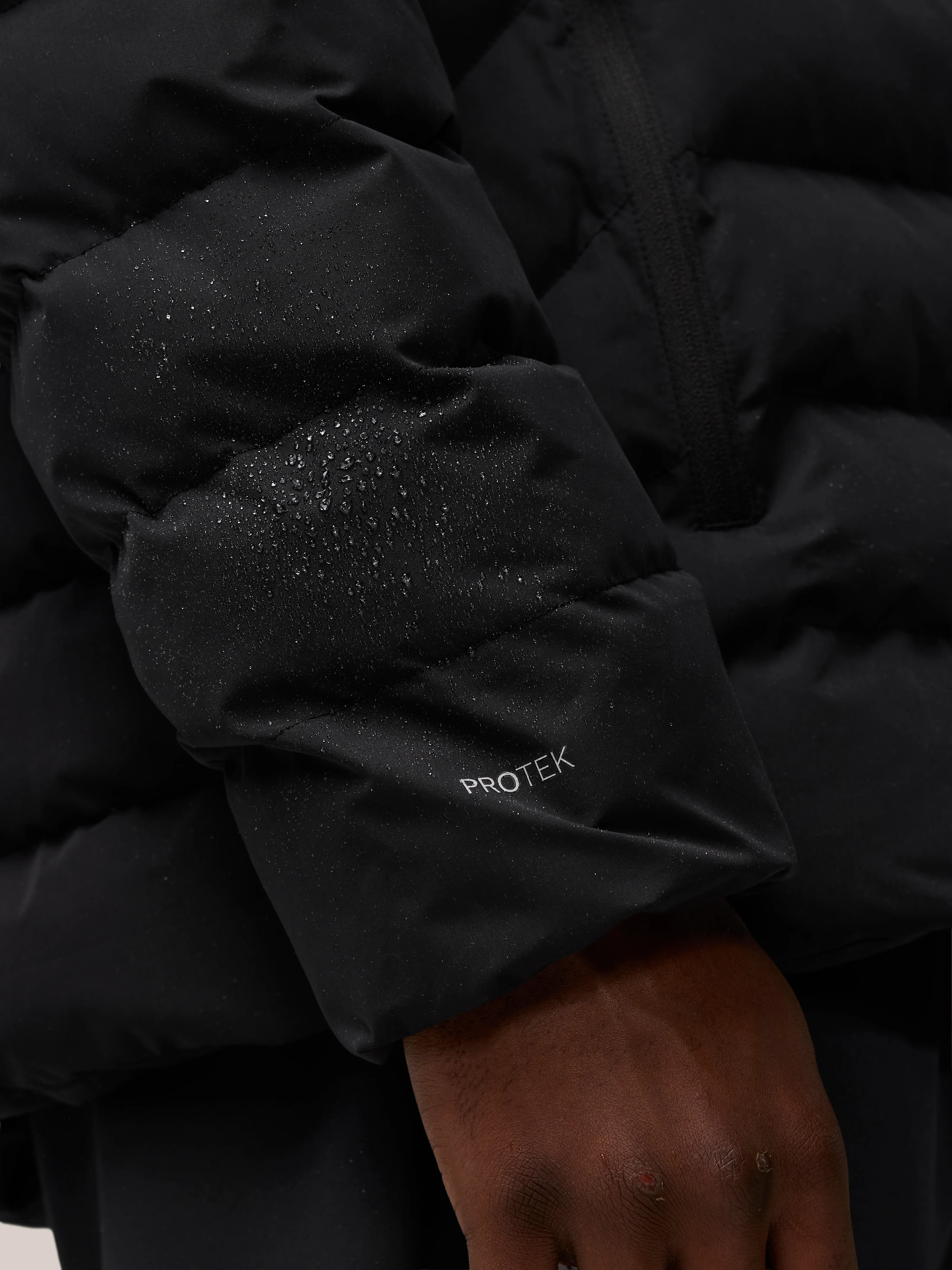 Lightweight Puffer Jacket - Black - Image 7