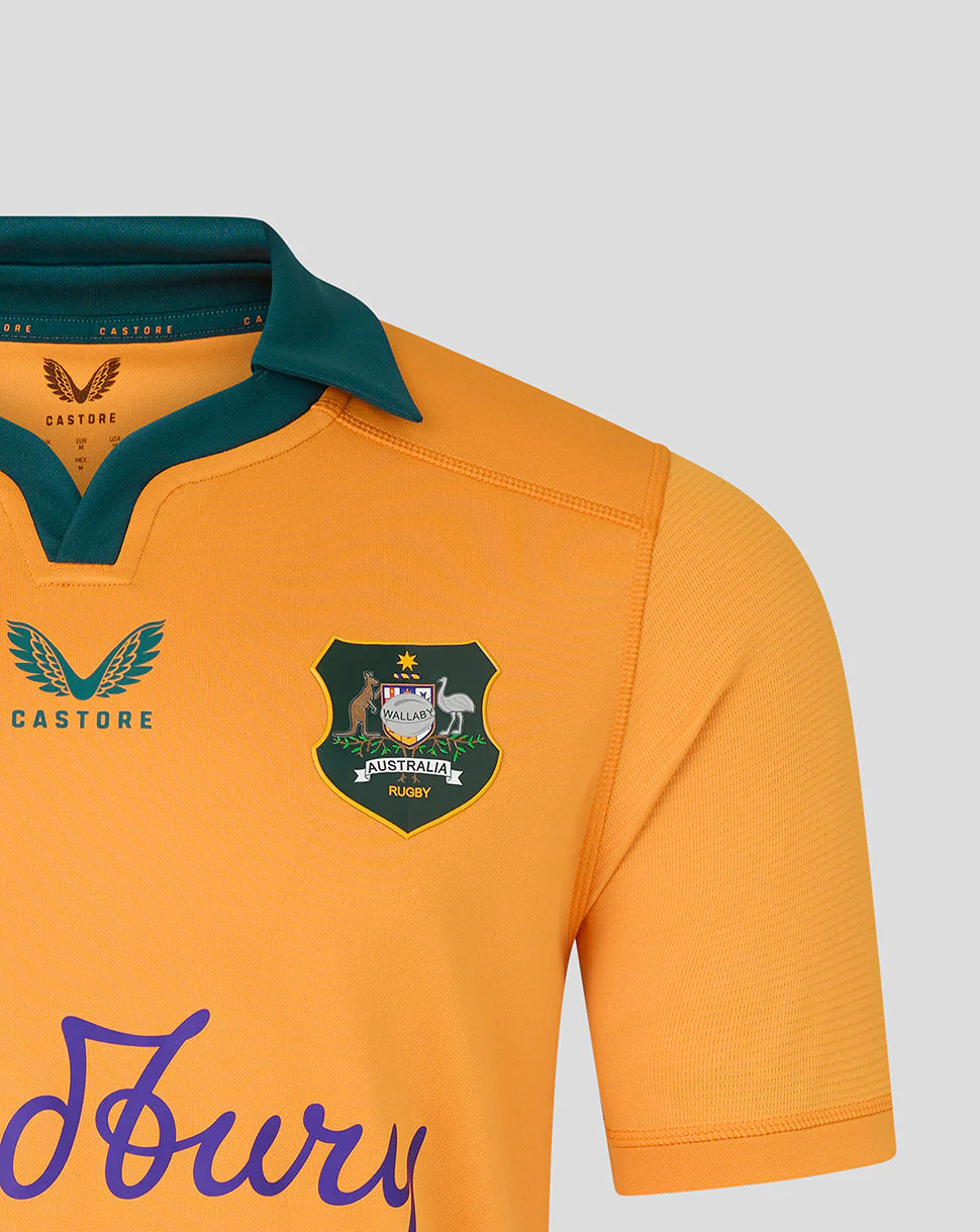 Rugby Australia Men's Wallabies Home Shirt - Gold - Image 3