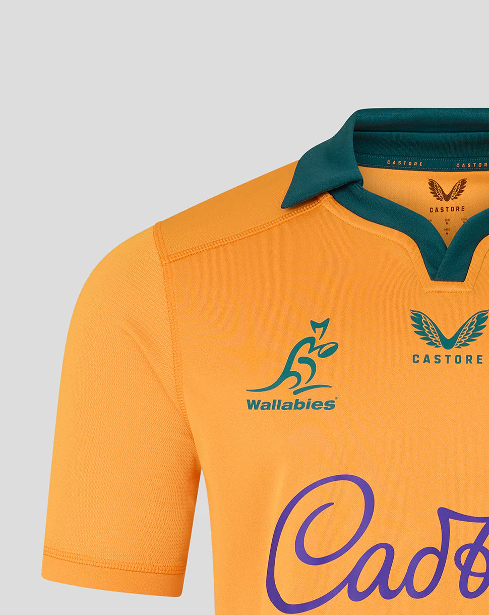 Rugby Australia Men's Wallabies Home Shirt - Gold - Image 4