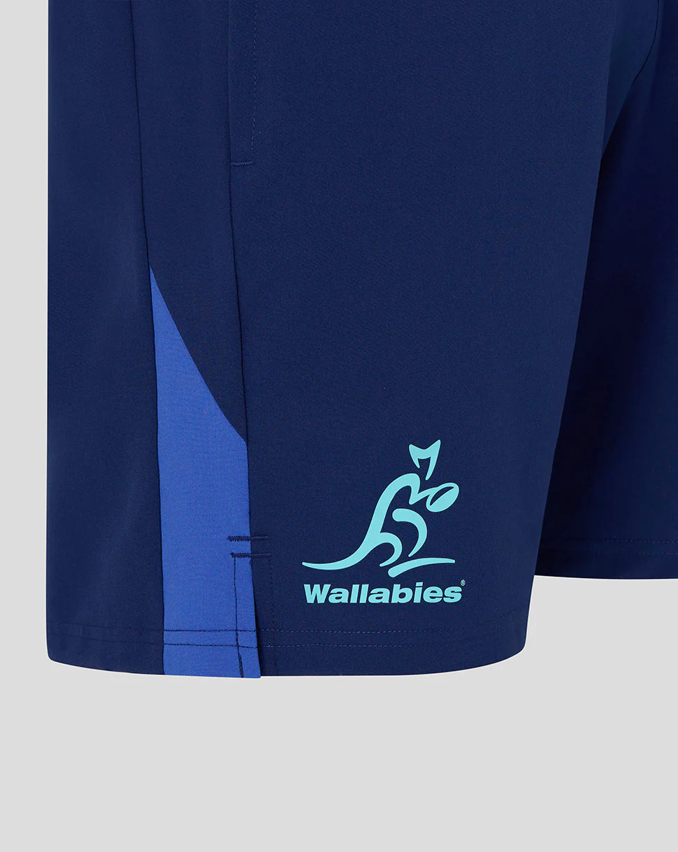 Rugby Australia Men's Wallabies Training Shorts - Blue - Image 3