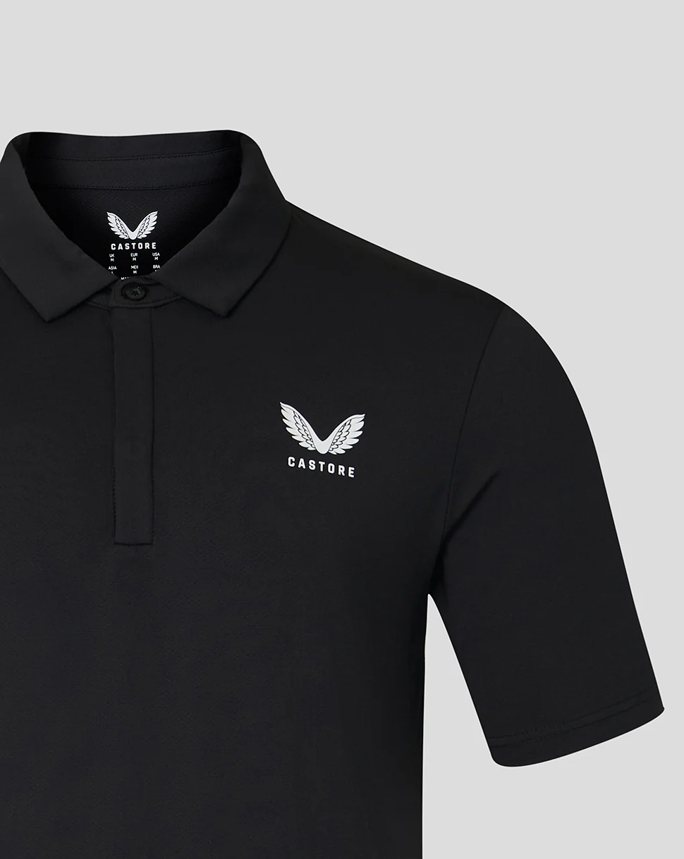 Short Sleeve Men's Polo - Black - Image 4