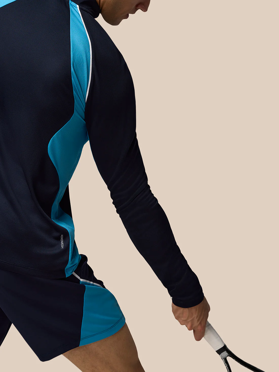 Tennis Long Sleeve Top - Navy - Image 4
