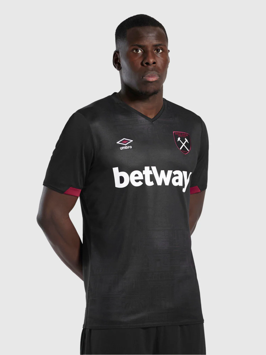 Men's West Ham 24/25 Away Jersey - Black
