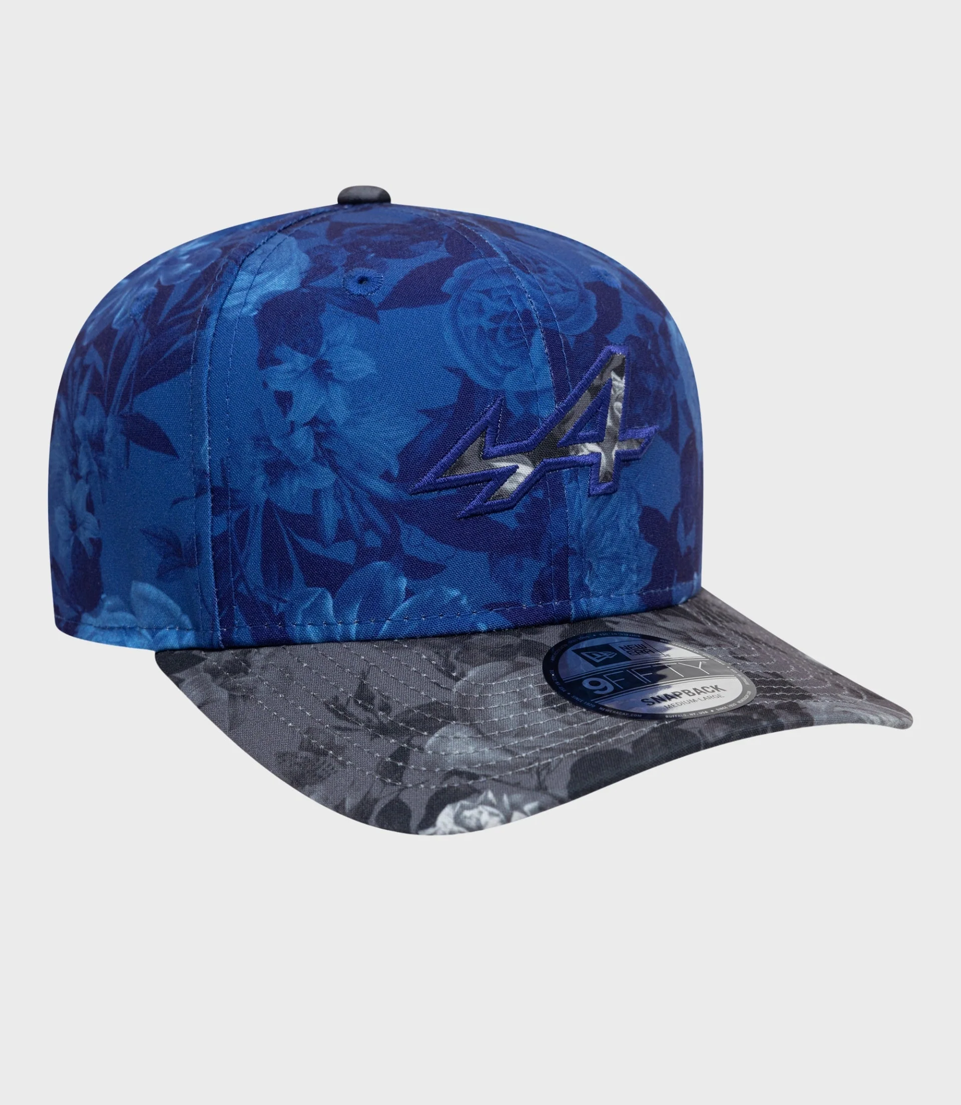 New Era Alpine Tonal Floral 9Fifty® Pre-Curve Cap - Navy - Image 3