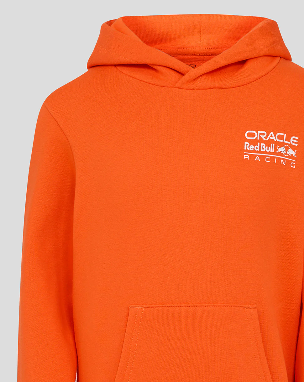 Oracle Red Bull Racing Junior Max Verstappen Puzzle Pullover Hoodie - Exotic Orange - Image 5
