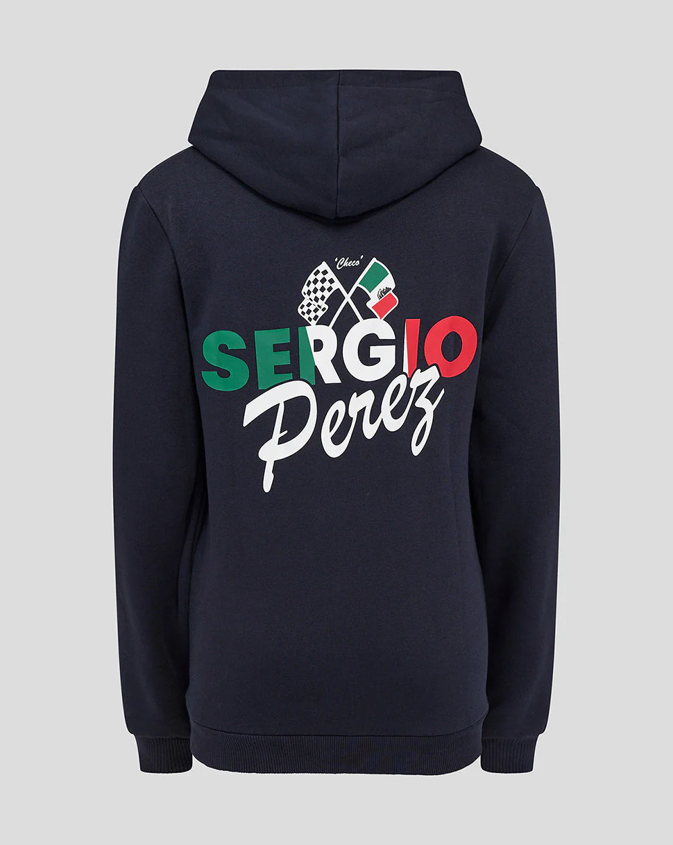 Oracle Red Bull Racing Junior Sergio Perez Flag Pullover Hoodie - Night Sky - Image 2
