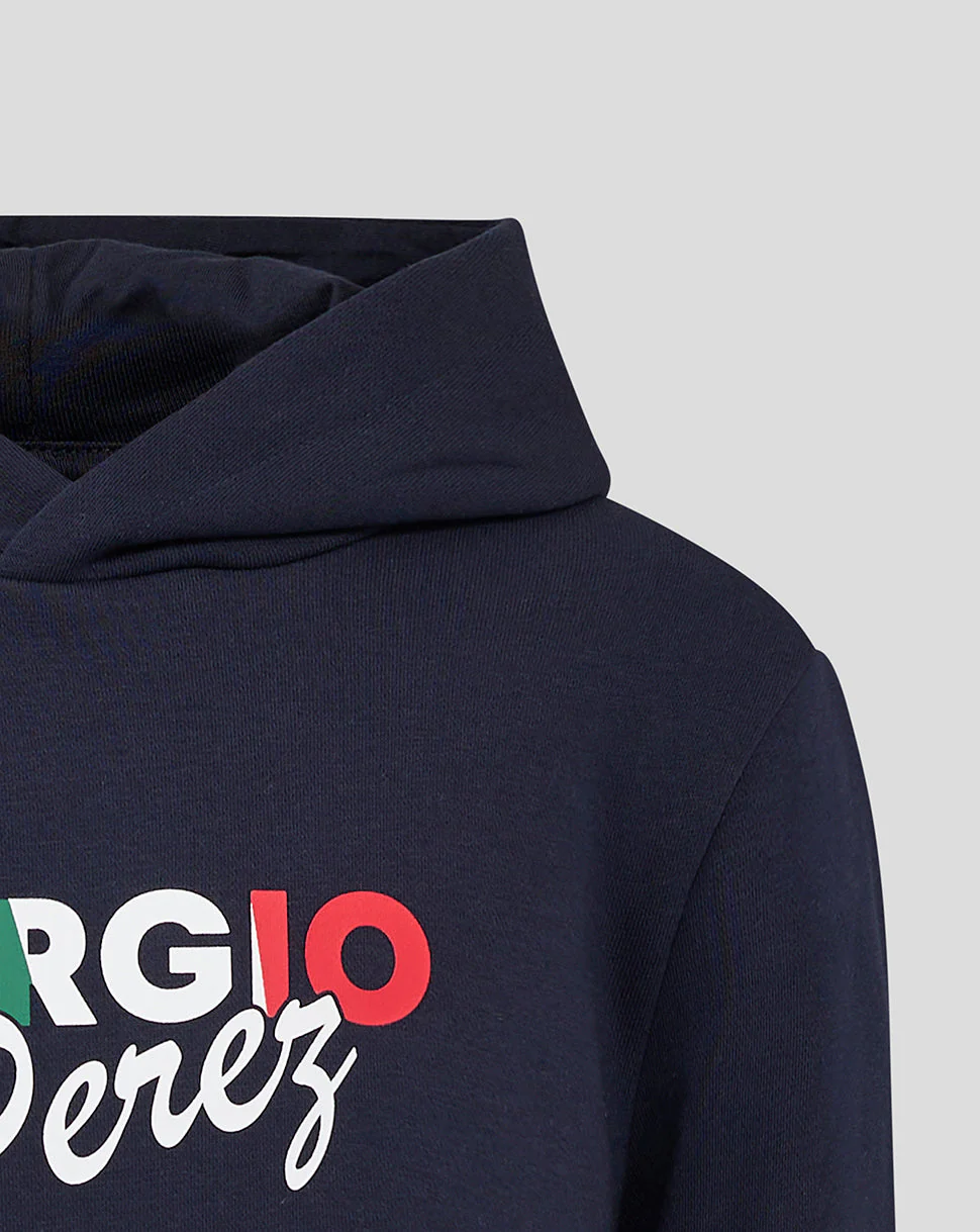 Oracle Red Bull Racing Junior Sergio Perez Flag Pullover Hoodie - Night Sky - Image 4