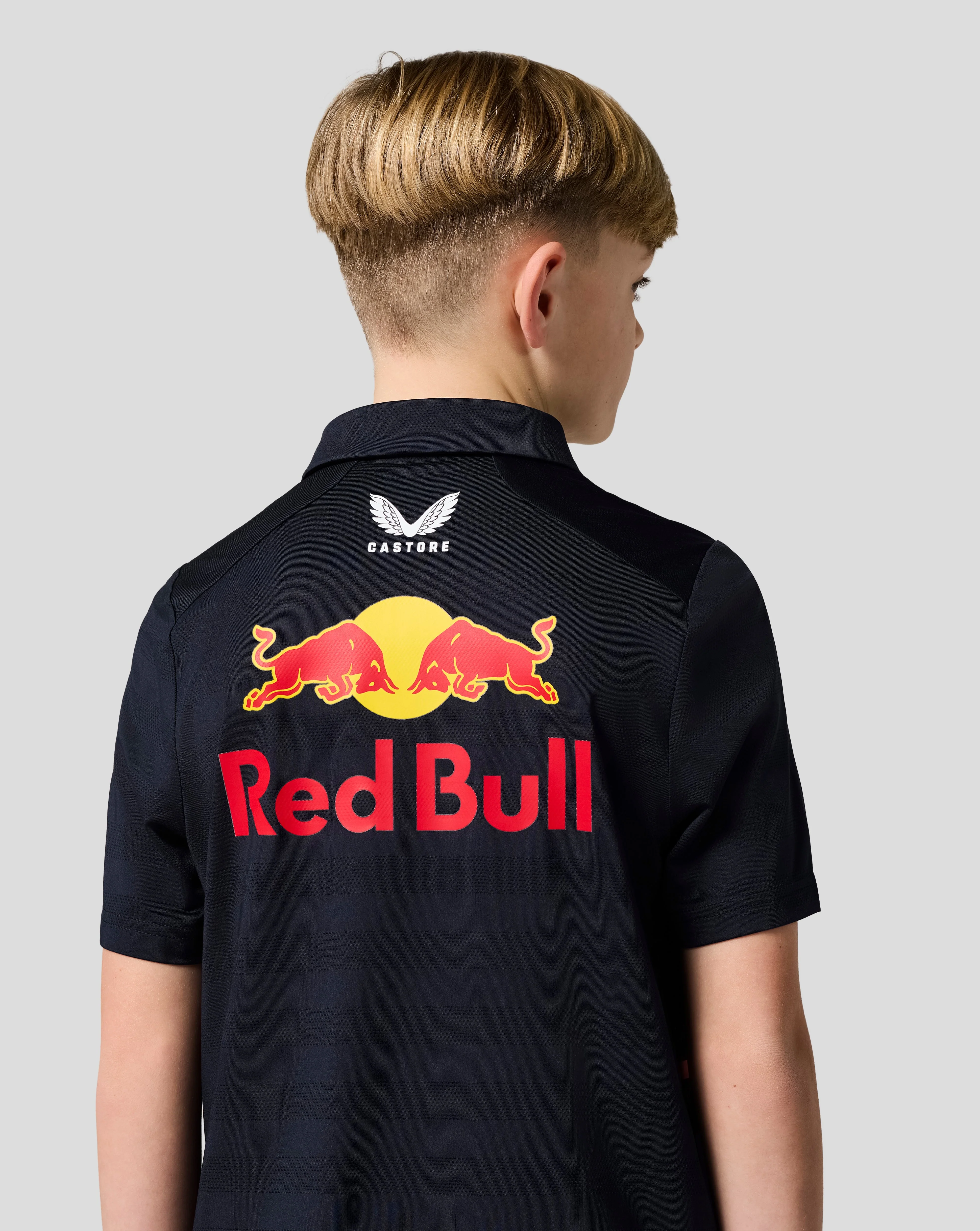 Oracle Red Bull Racing Junior Teamline Max Verstappen Short Sleeve Polo Shirt - Night Sky - Image 4