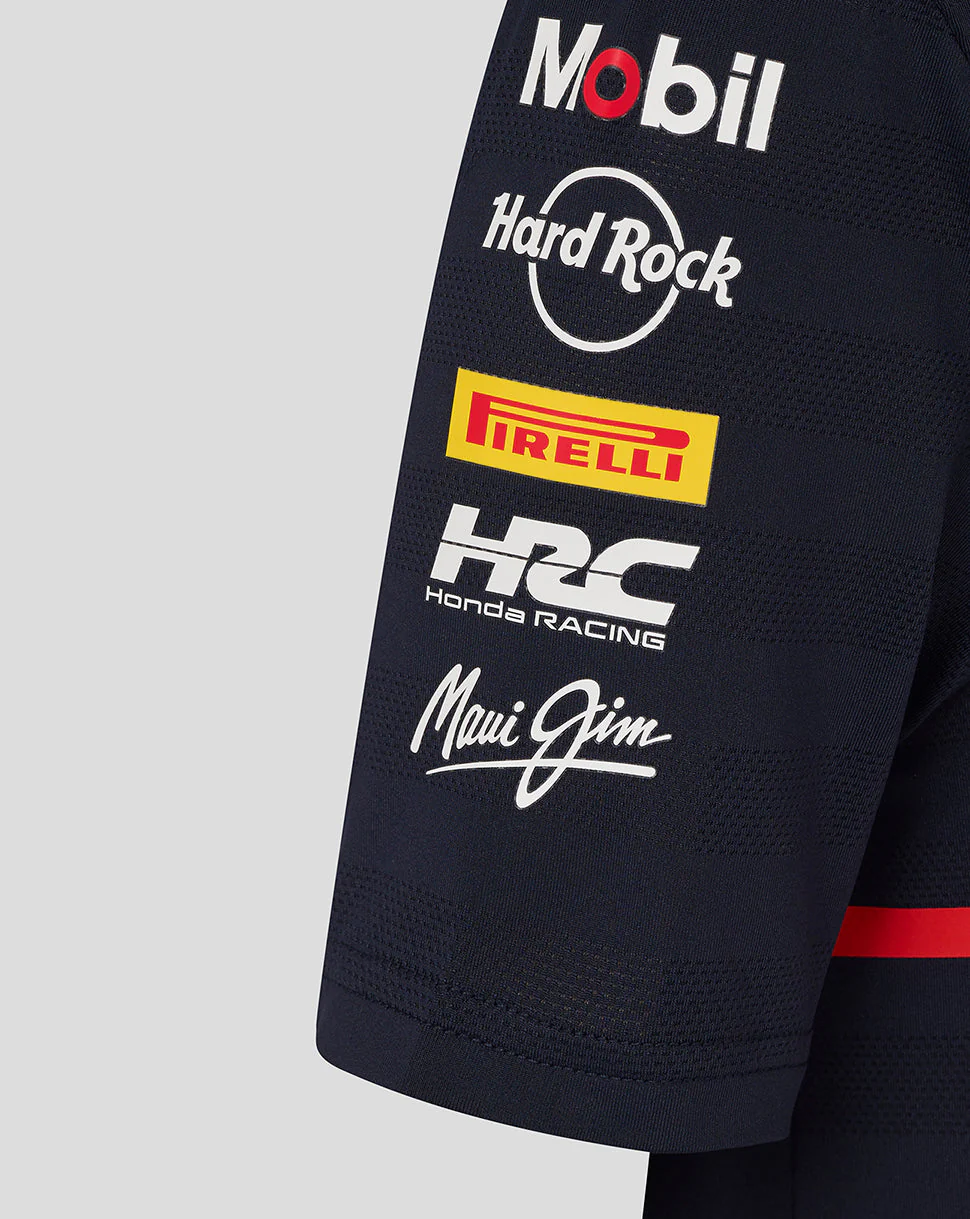 Oracle Red Bull Racing Junior Teamline Short Sleeve Polo Shirt - Night Sky - Image 4