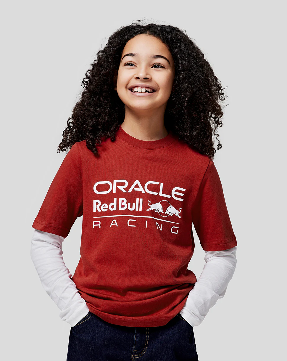 Oracle Red Bull Racing Juniors Large Front Mono Logo Tee - Winery - Image 2