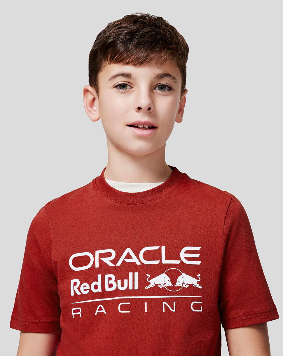 Oracle Red Bull Racing Juniors Large Front Mono Logo Tee - Winery - Image 5