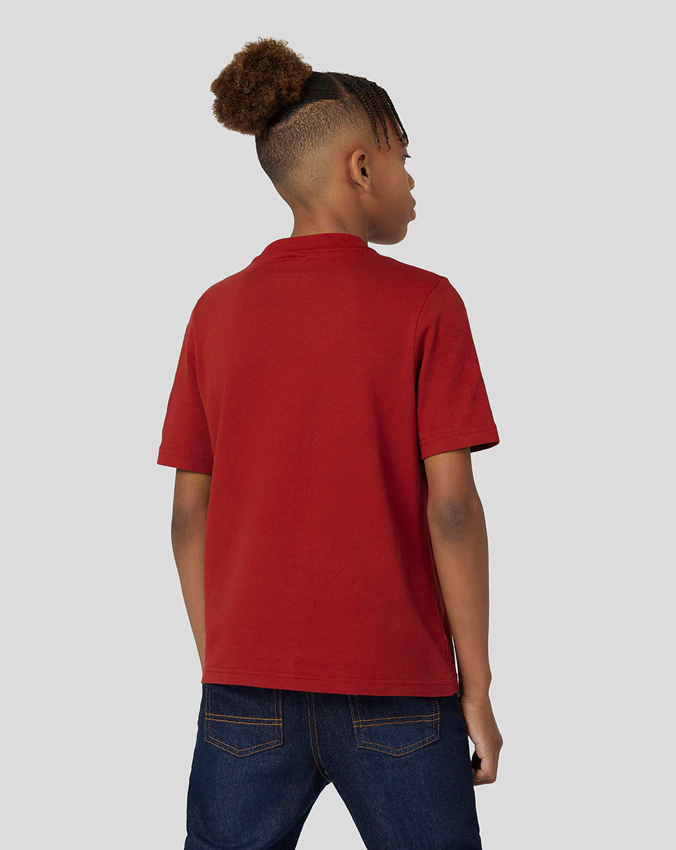 Oracle Red Bull Racing Juniors Large Front Mono Logo Tee - Winery - Image 7