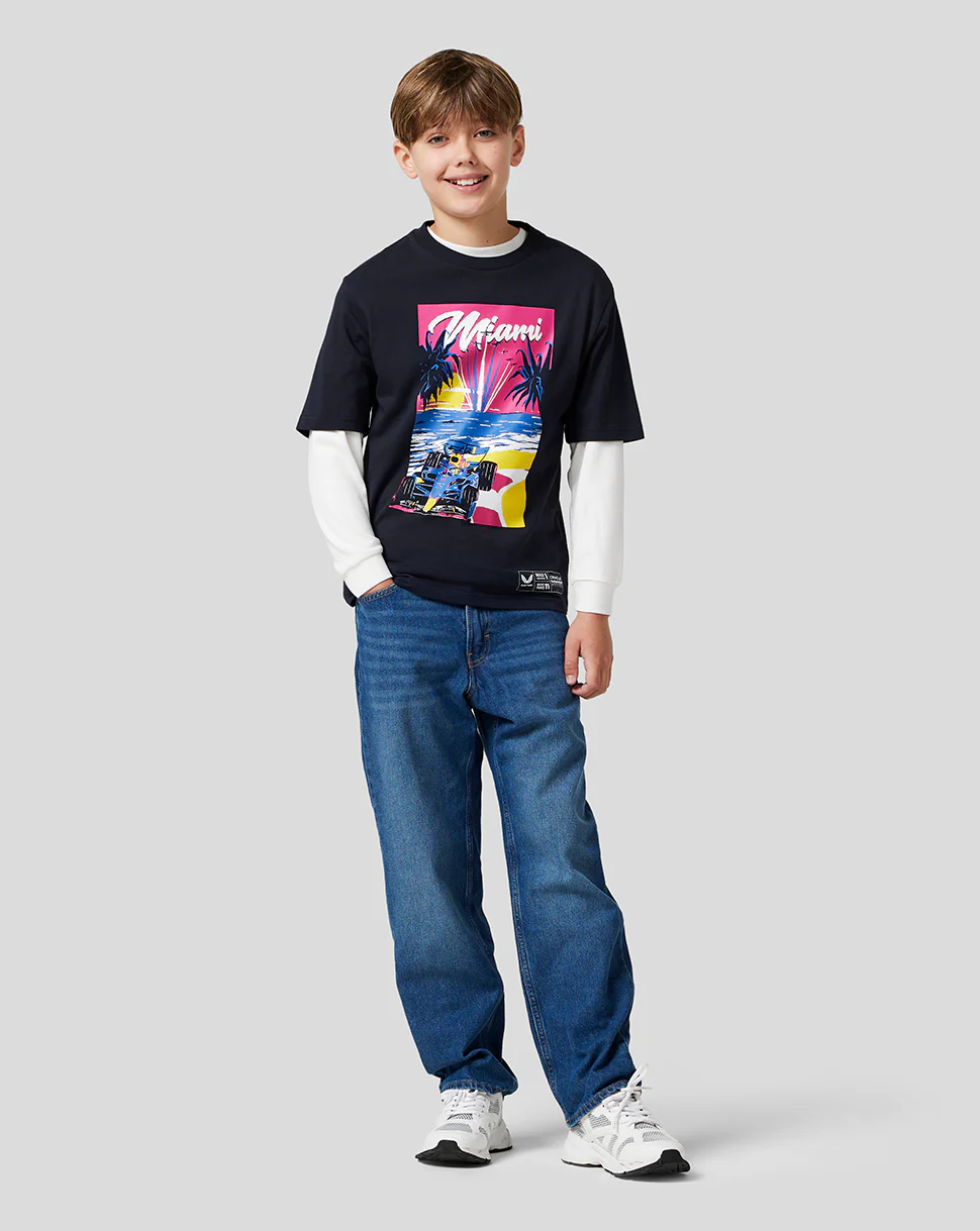 Oracle Red Bull Racing Juniors Miami Short Sleeve T-Shirt - Image 10