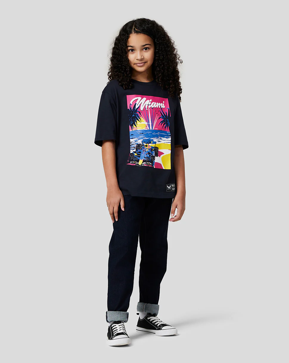 Oracle Red Bull Racing Juniors Miami Short Sleeve T-Shirt - Image 9