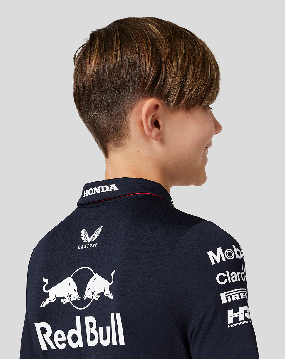 Oracle Red Bull Racing Junior Official Teamline America Race Team Polo - Night Sky - Image 7