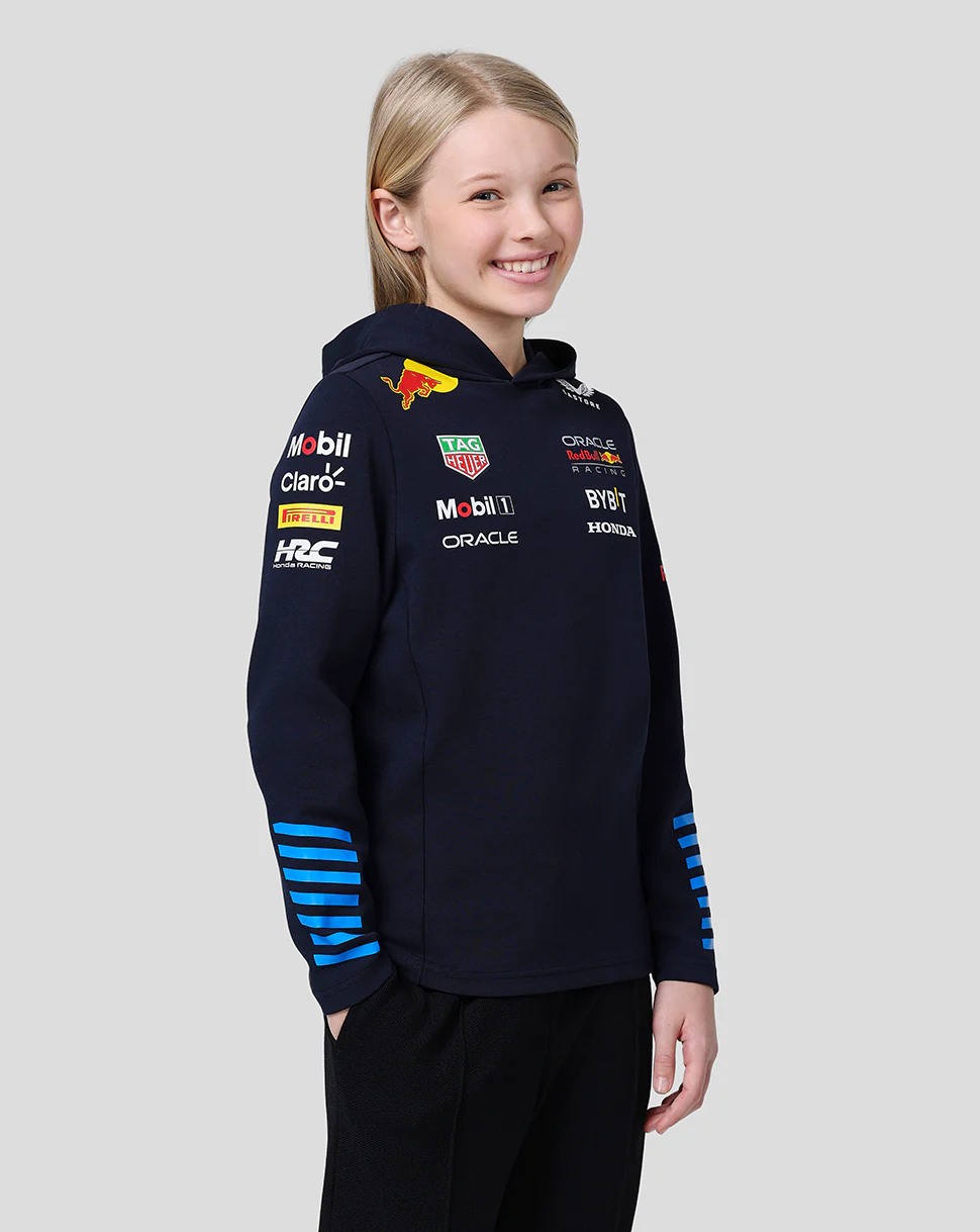 Oracle Red Bull Racing Junior Official Teamline Pullover Hoodie - Night Sky - Image 3