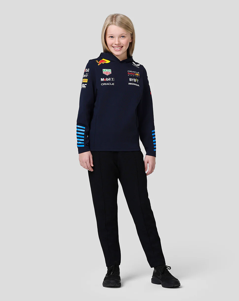 Oracle Red Bull Racing Junior Official Teamline Pullover Hoodie - Night Sky - Image 9