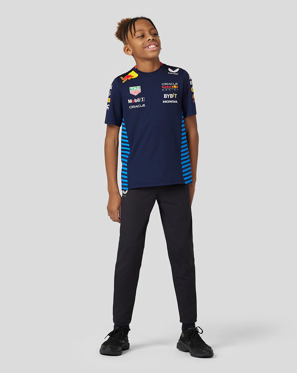 Oracle Red Bull Racing Junior Official Teamline Set Up Tee - Night Sky - Image 13