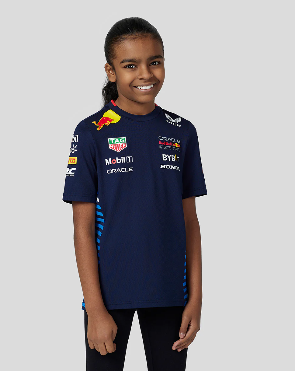 Oracle Red Bull Racing Junior Official Teamline Set Up Tee - Night Sky - Image 3