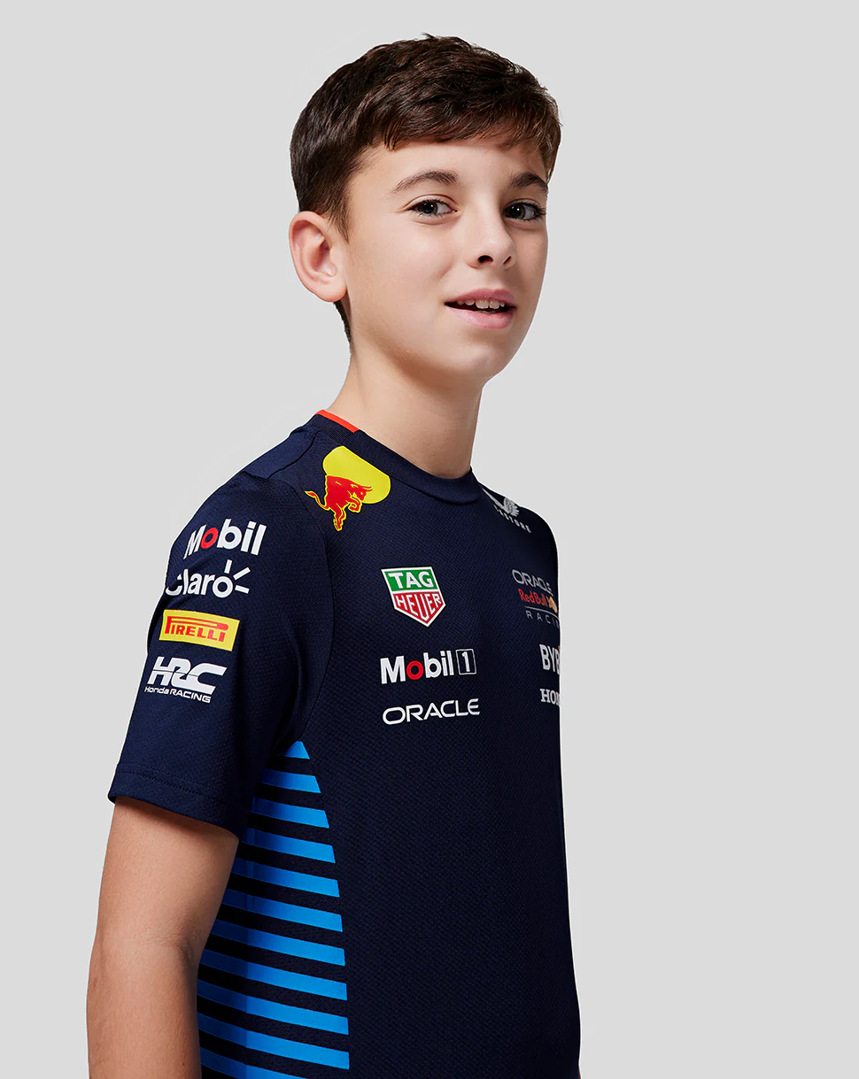 Oracle Red Bull Racing Junior Official Teamline Set Up Tee - Night Sky - Image 8