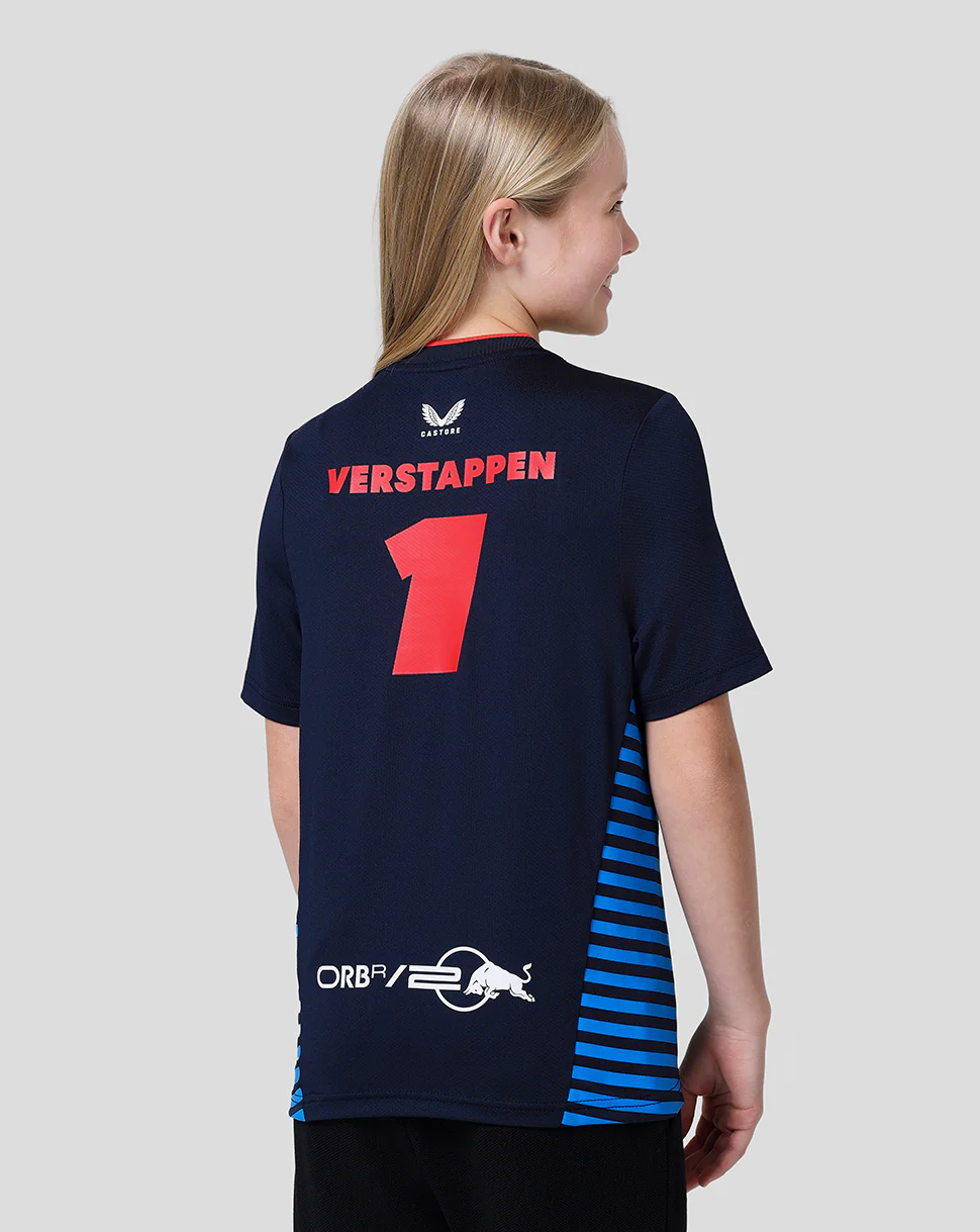 Oracle Red Bull Racing Junior Official Teamline Max Verstappen T-Shirt - Night Sky - Image 4