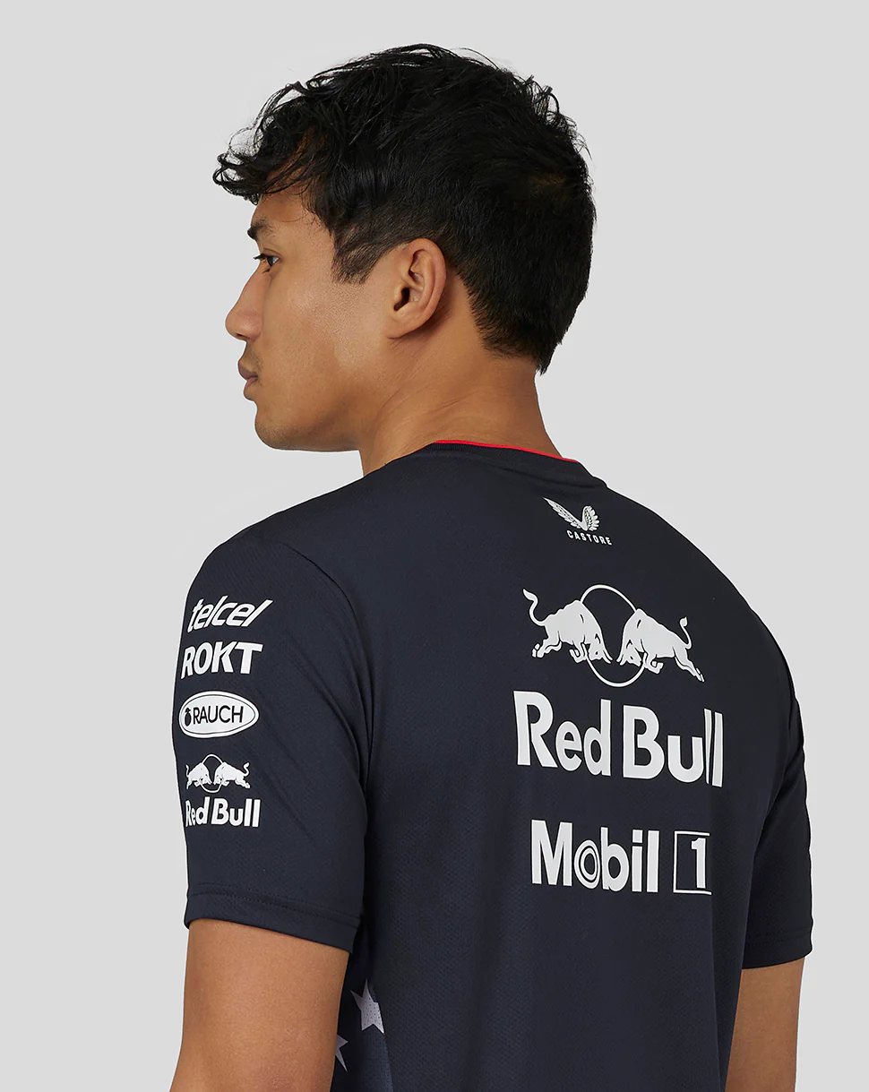 Oracle Red Bull Racing Men's Official Teamline America Race Team T-Shirt - Night Sky - Image 5