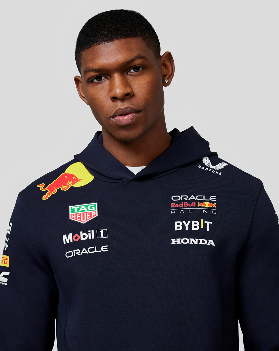 Oracle Red Bull Racing Men's Official Teamline Pullover Hoodie - Night Sky - Image 4