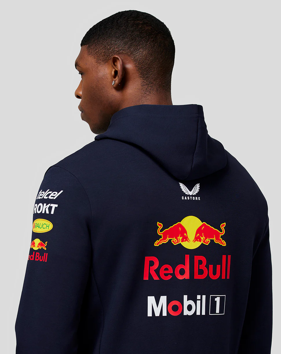 Oracle Red Bull Racing Men's Official Teamline Pullover Hoodie - Night Sky - Image 5
