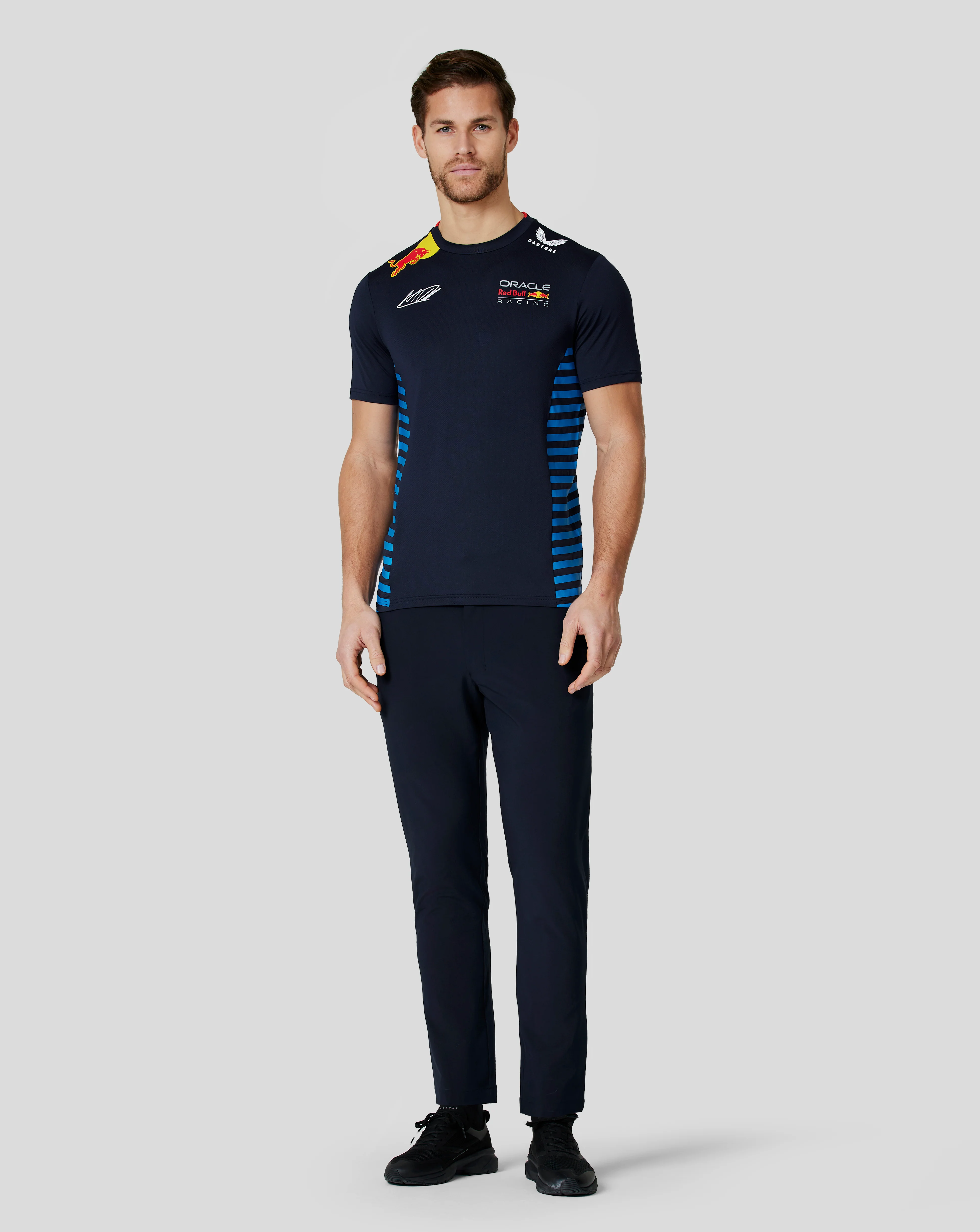 Oracle Red Bull Racing Men's Official Teamline Max Verstappen T-Shirt - Night Sky - Image 3