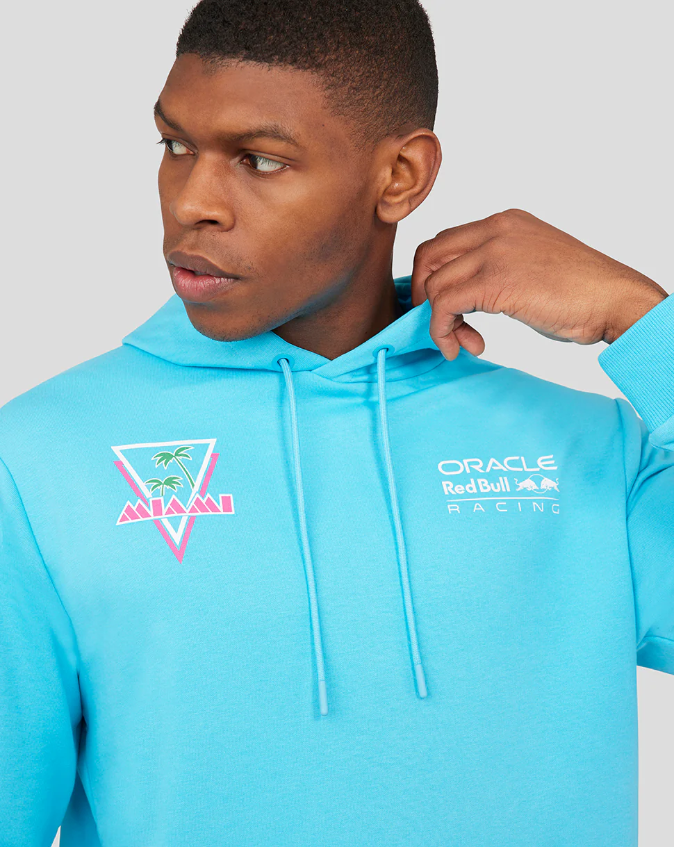 ORACLE RED BULL RACING UNISEX MIAMI OVERHEAD HOODIE - BLUE - Image 10